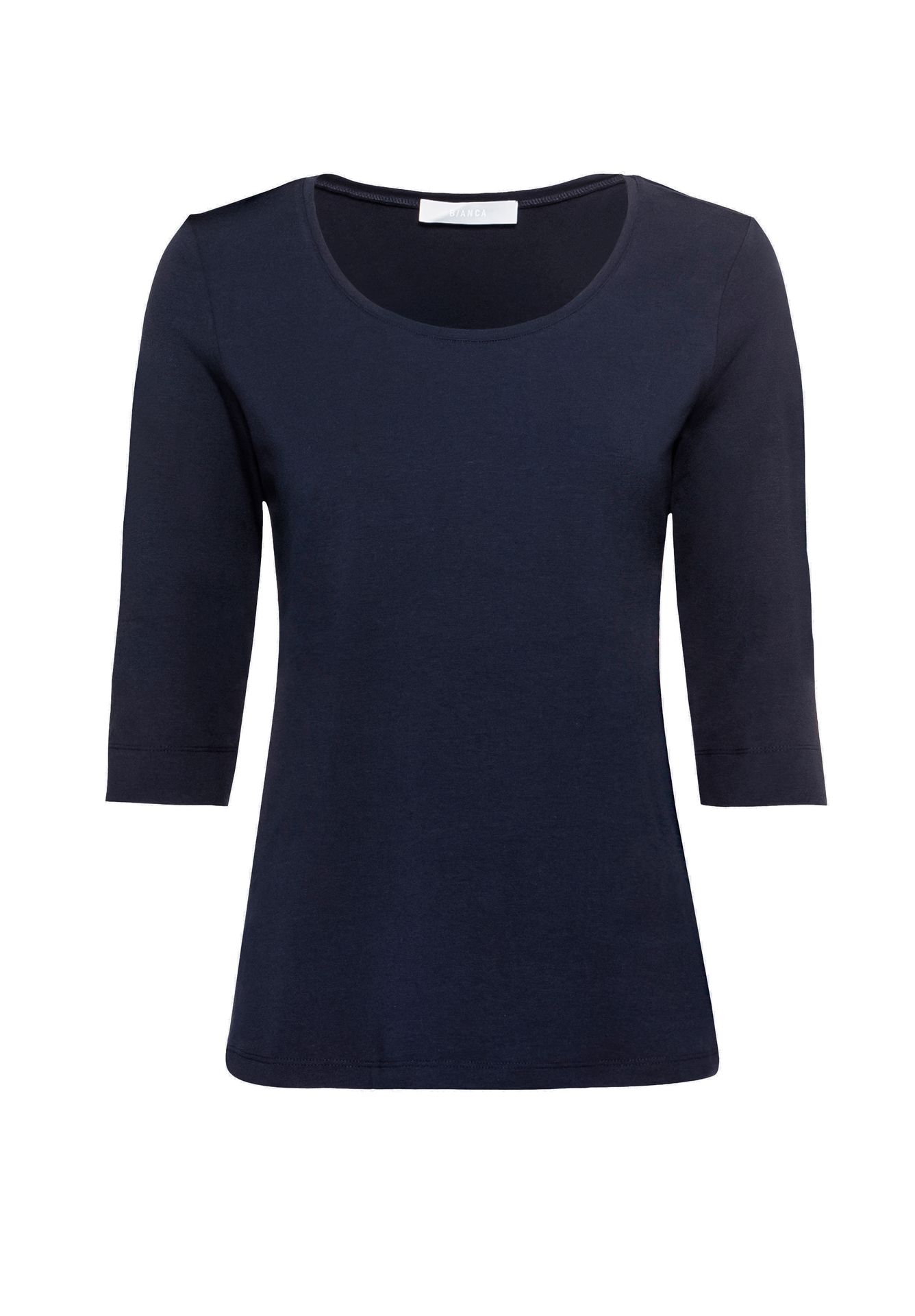 uni Basic-T-Shirt "DIELLA" aus Baumwoll-Modal-Mix