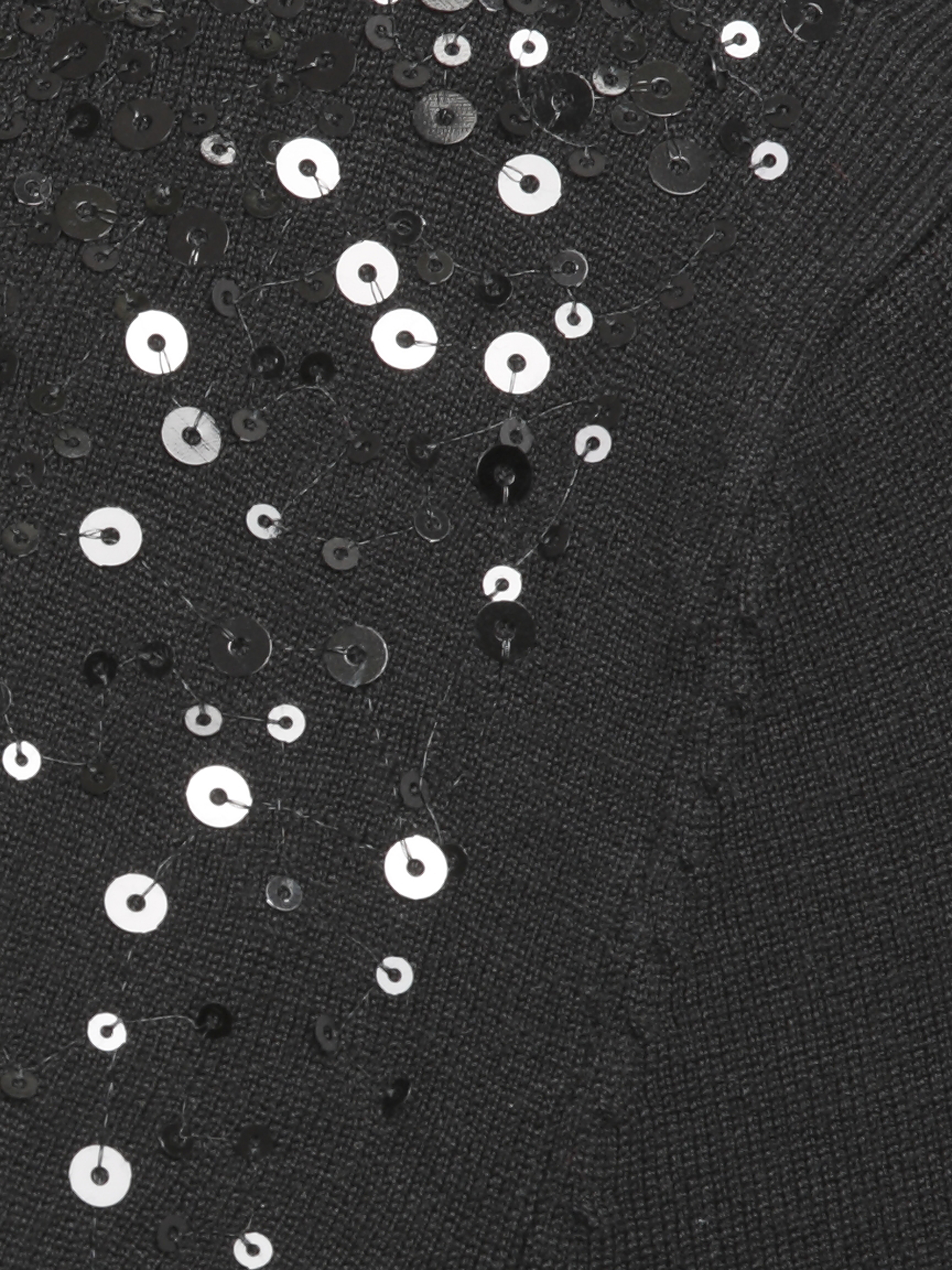 festl. Strick-Jacke aus fließender Viskose mit  Pailletten-Applikation