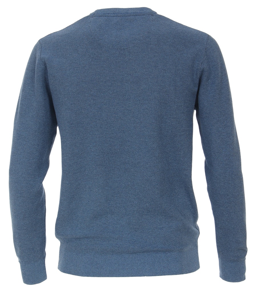 Rundhals Pullover mit Struktur
