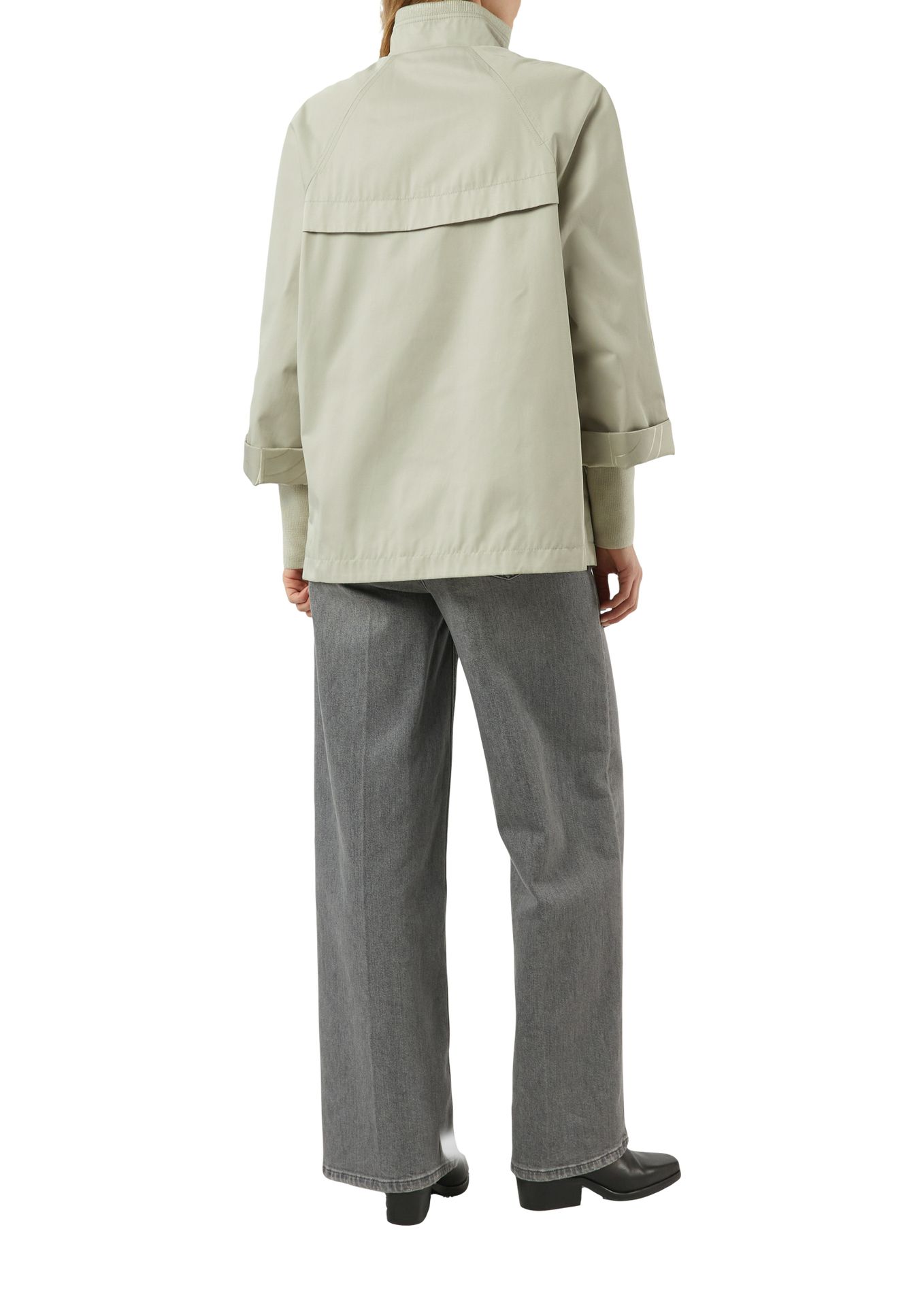 Outdoor-Jacke im Cape-Stil aus Baumwoll-Mix