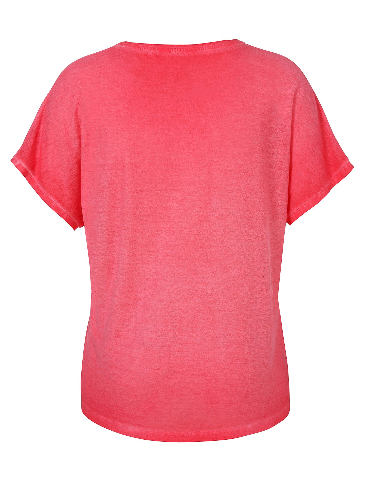 modisches T-Shirt mit Wording-Front-Print aus Baumwoll-Modal-Mix