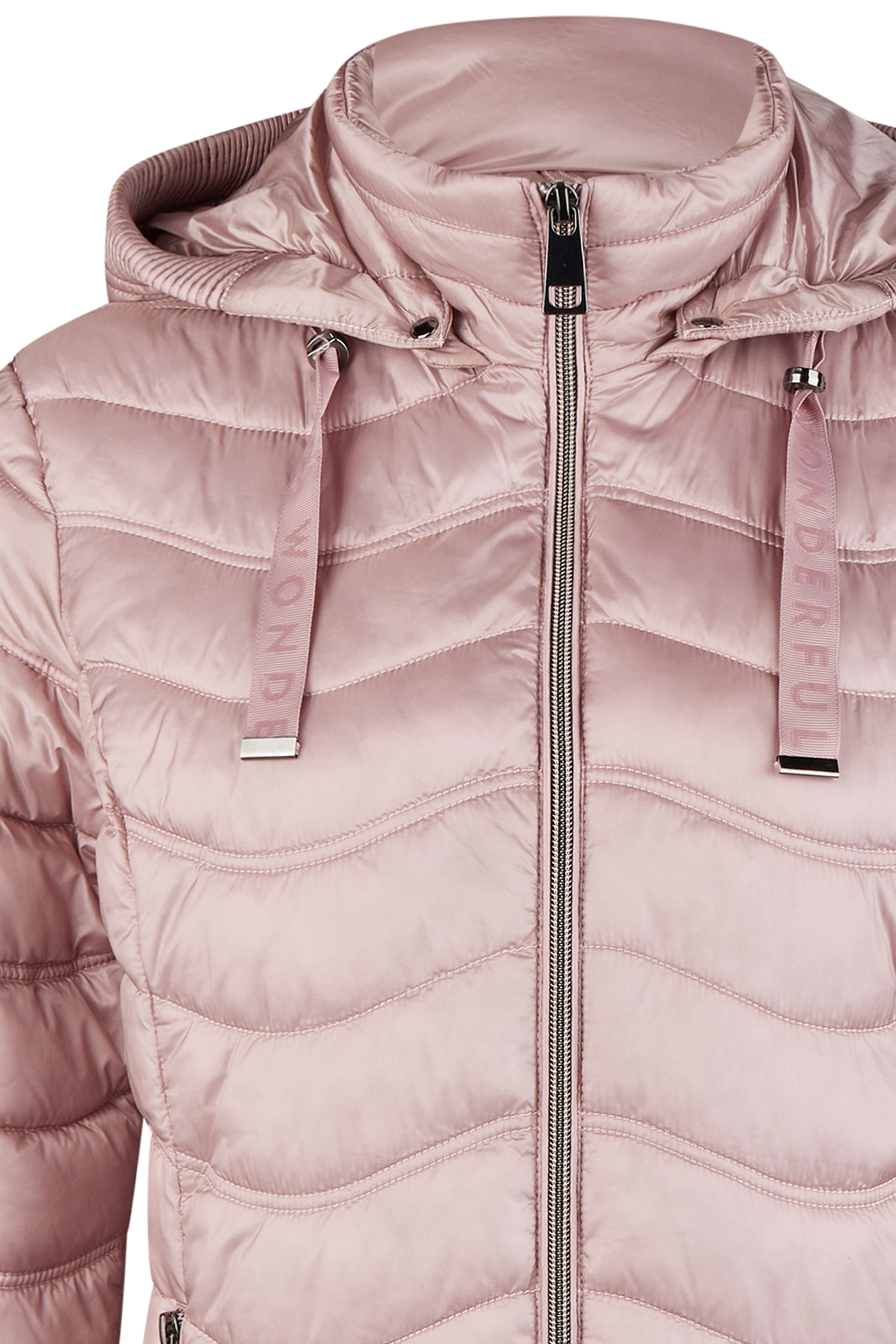 kurze Stepp-Jacke mit Kapuze
