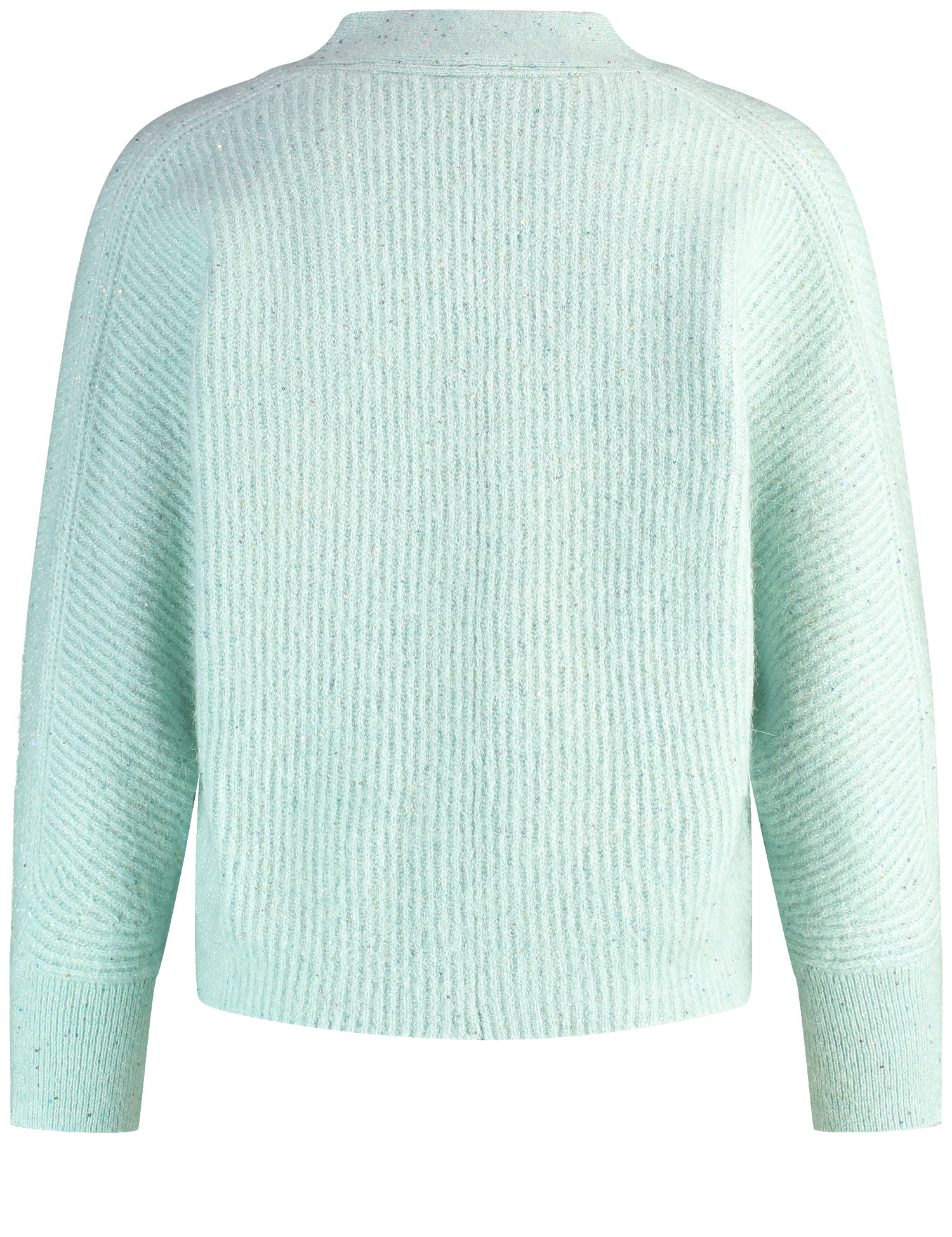 Edel glitzernde Strickjacke aus Alpaka-Woll-Mix