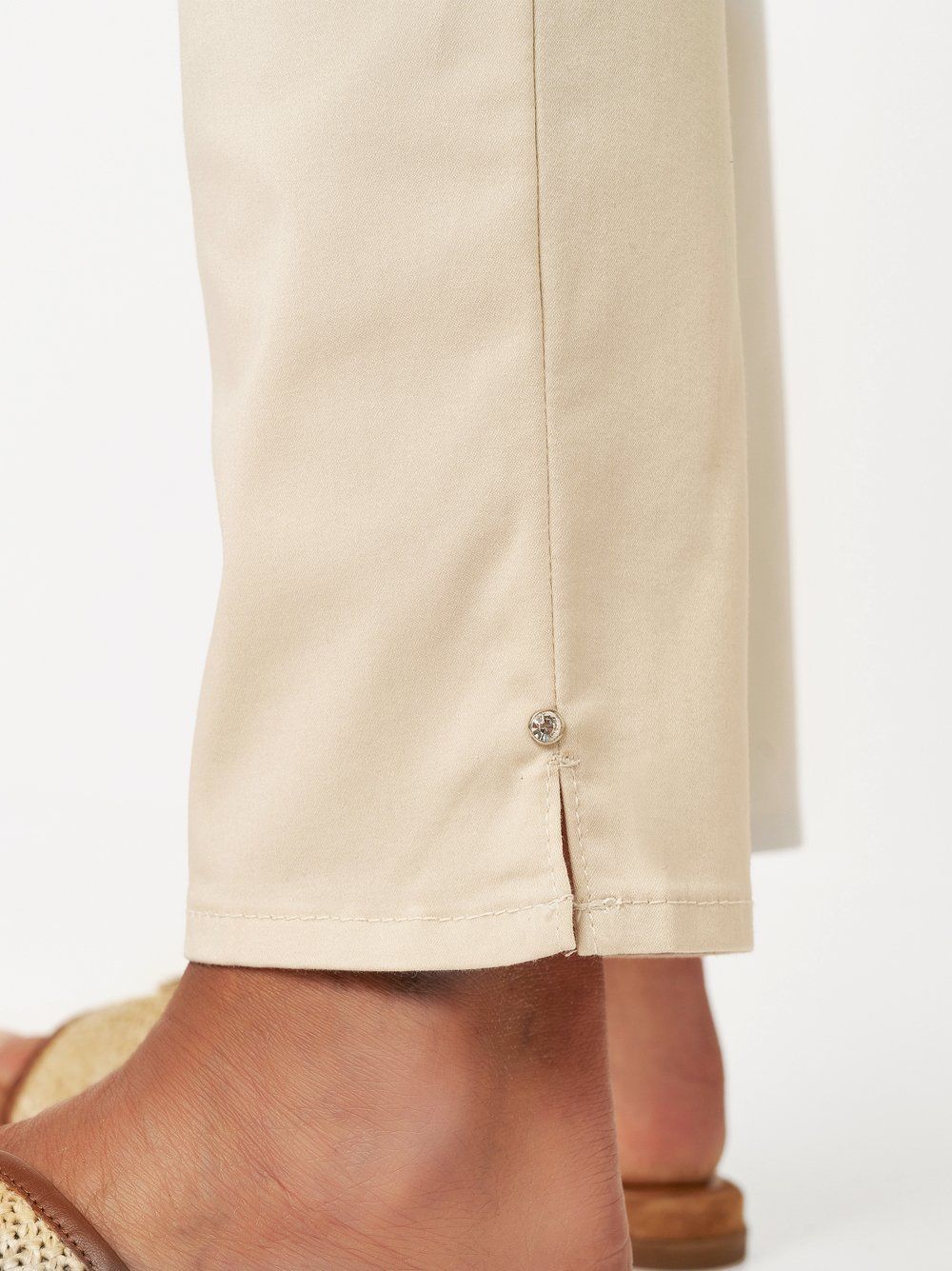 Baumwoll-Hose "Meine beste Freundin 7/8" in Slim Fit