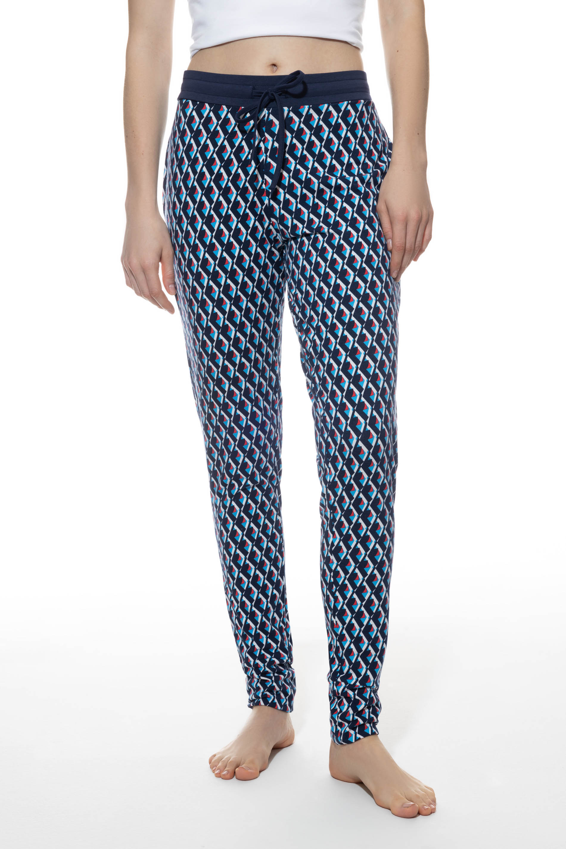lange Nightwear-Hose mit Allover-Print