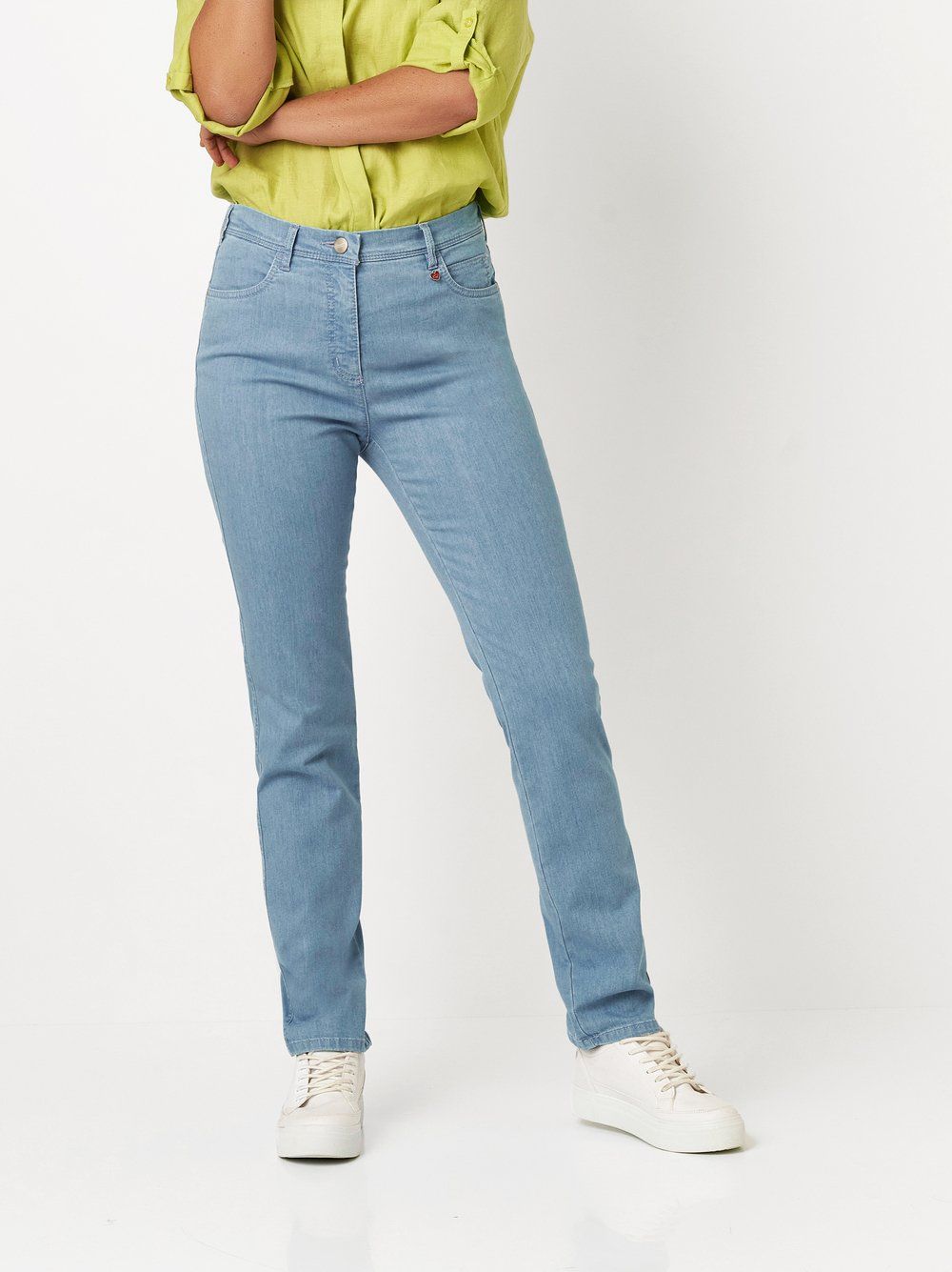Slim-Fit-Jeans "Meine beste Freundin" in Authentic Denim