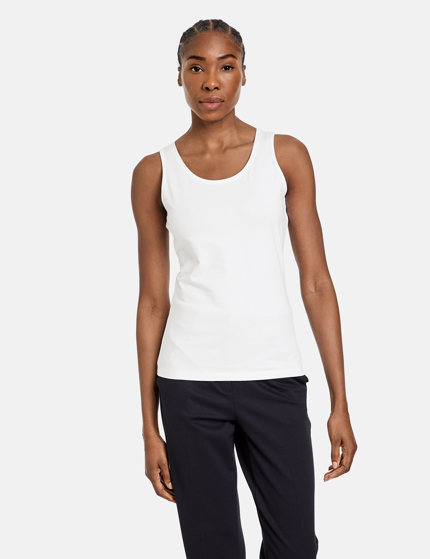 Basic Top aus nachhaltigem Baumwoll-Elasthan