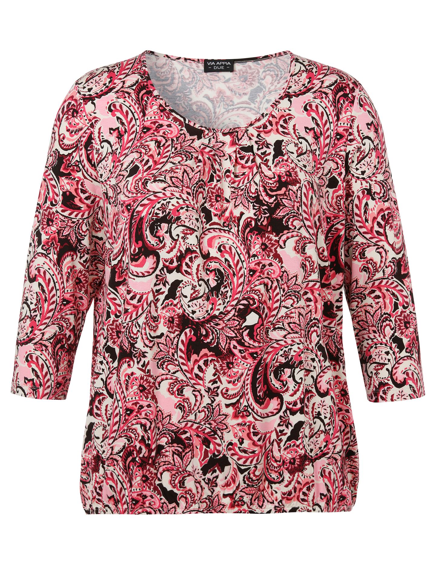 3-4 Arm-Shirt mit Allover-Druck aus Viskose