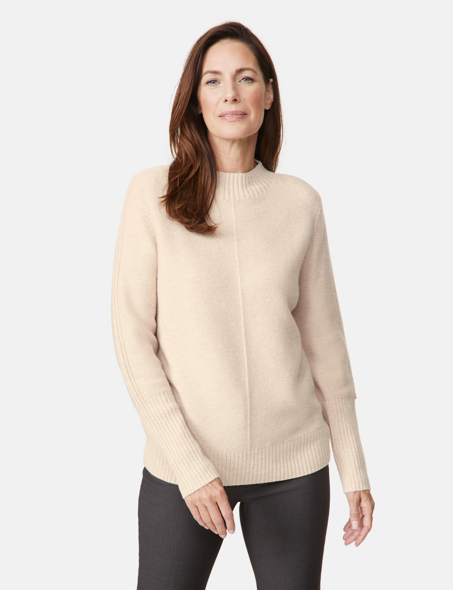 Strickpullover mit Wollanteil