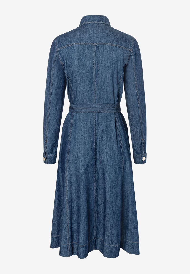 Jeanskleid in Midi-Länge aus reiner BAumwolle