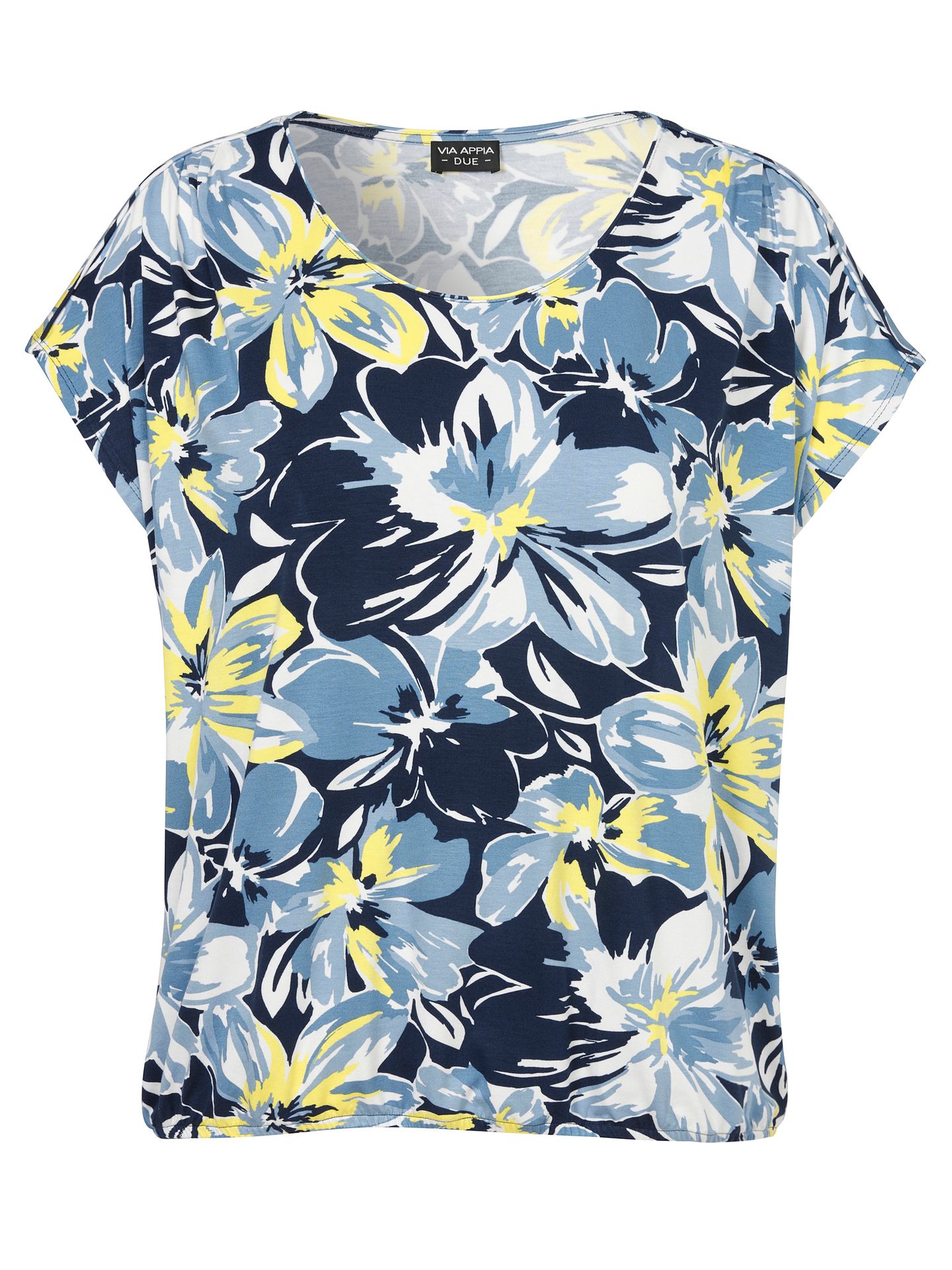 T-Shirt mit floralem Druck aus Viskose-Jersey