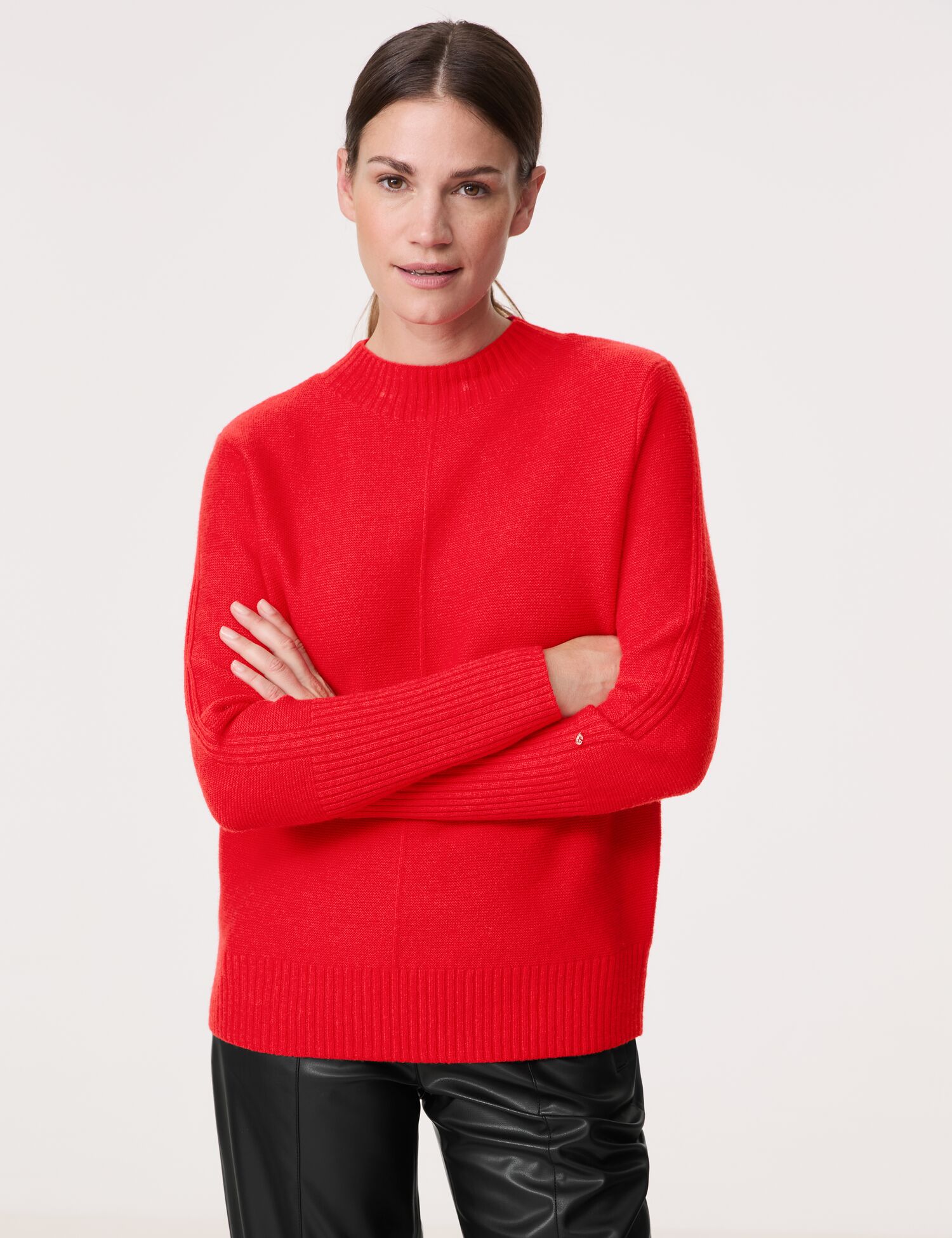 Strickpullover mit Wollanteil