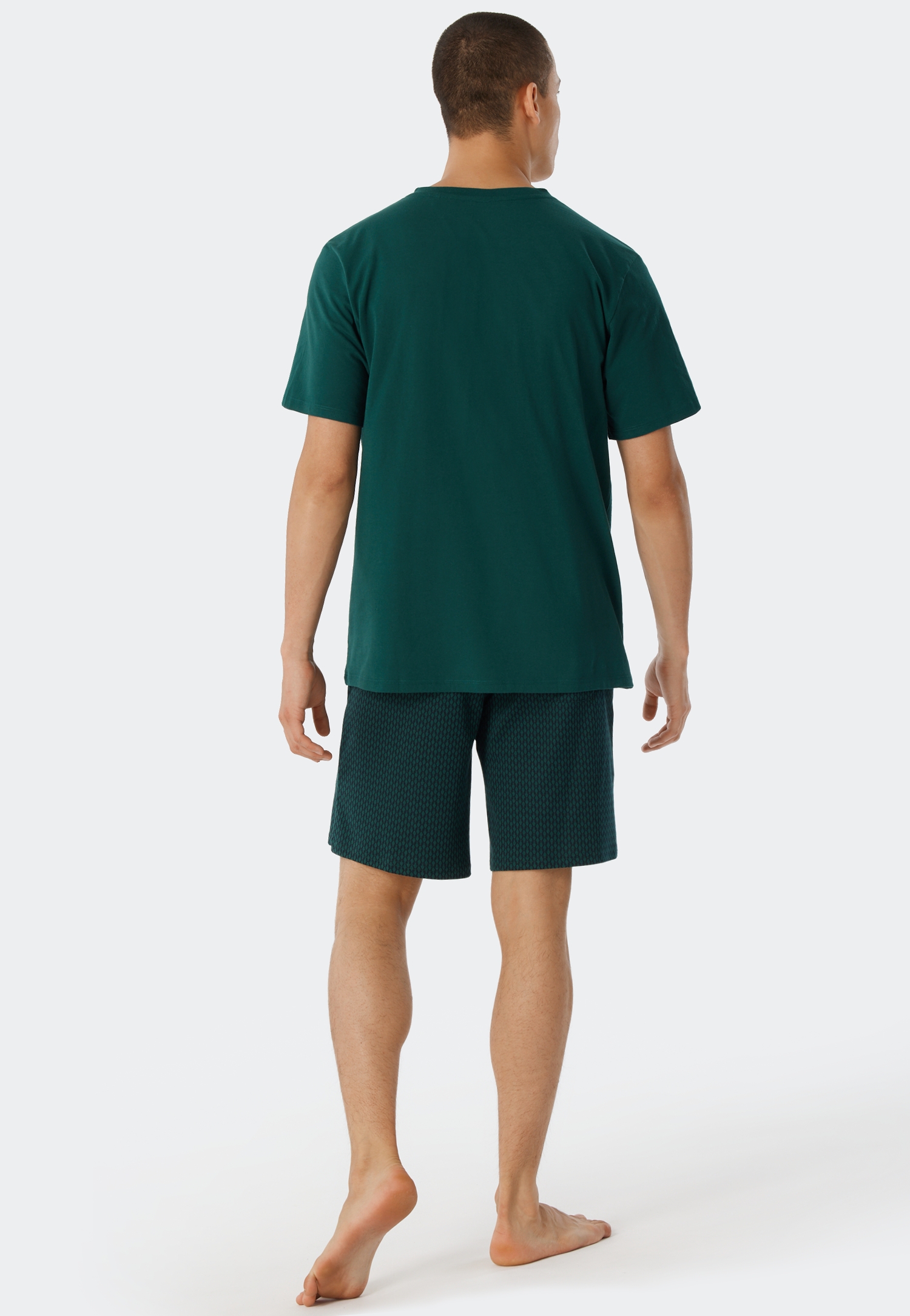 Herren-Sleepwear-Shirt aus reinem Baumwoll-Jersey