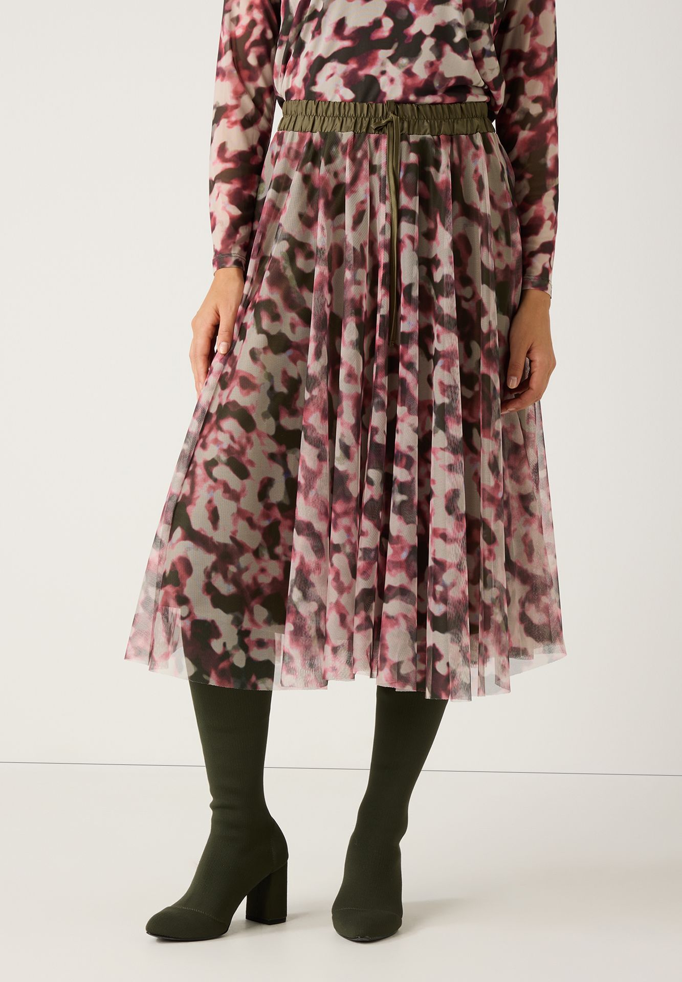 Meshrock mit Aquarell-Print