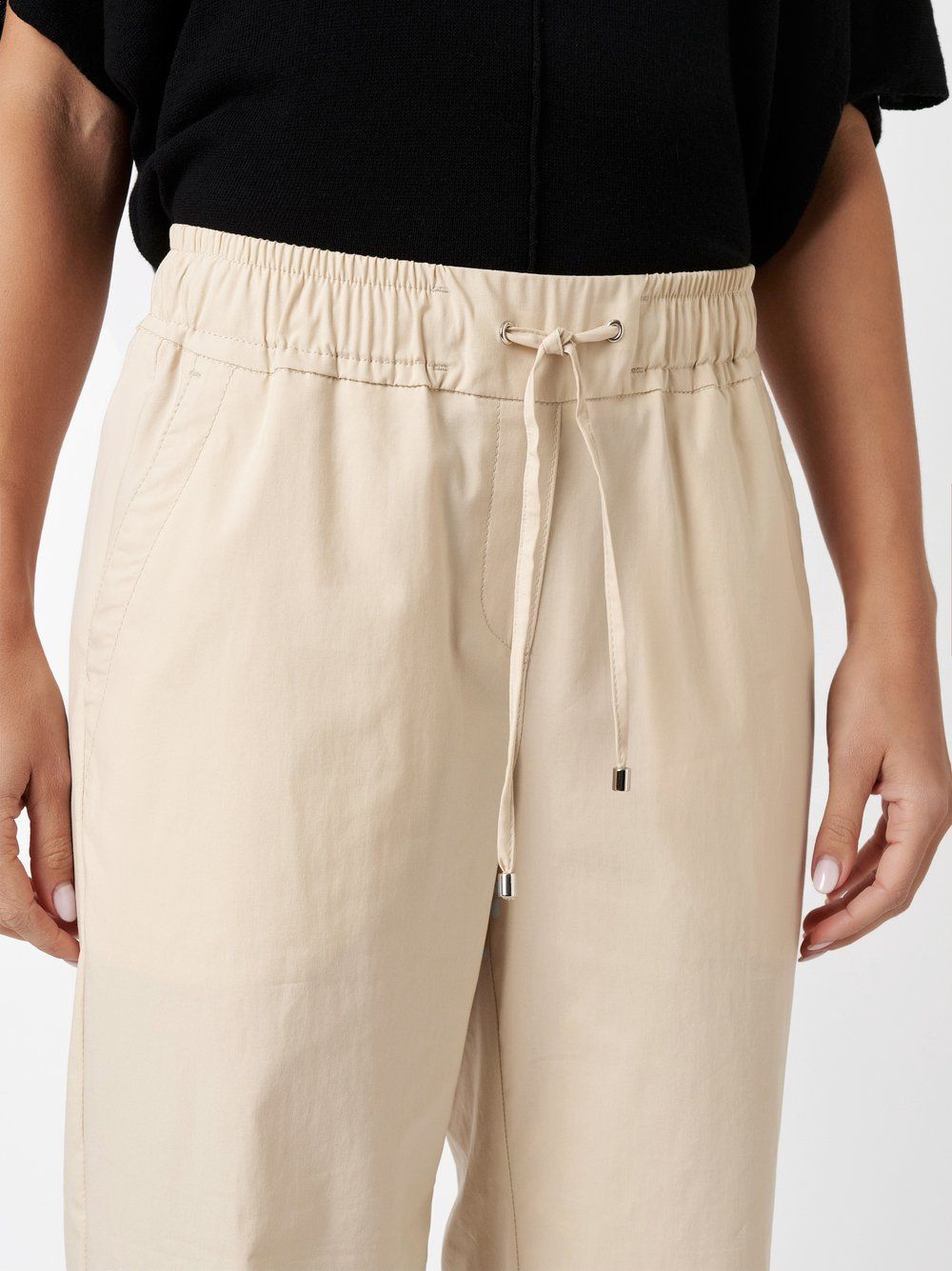 bequeme Schlupfhose "Pia Wide Leg 3/4" aus Papertouch-Cotton