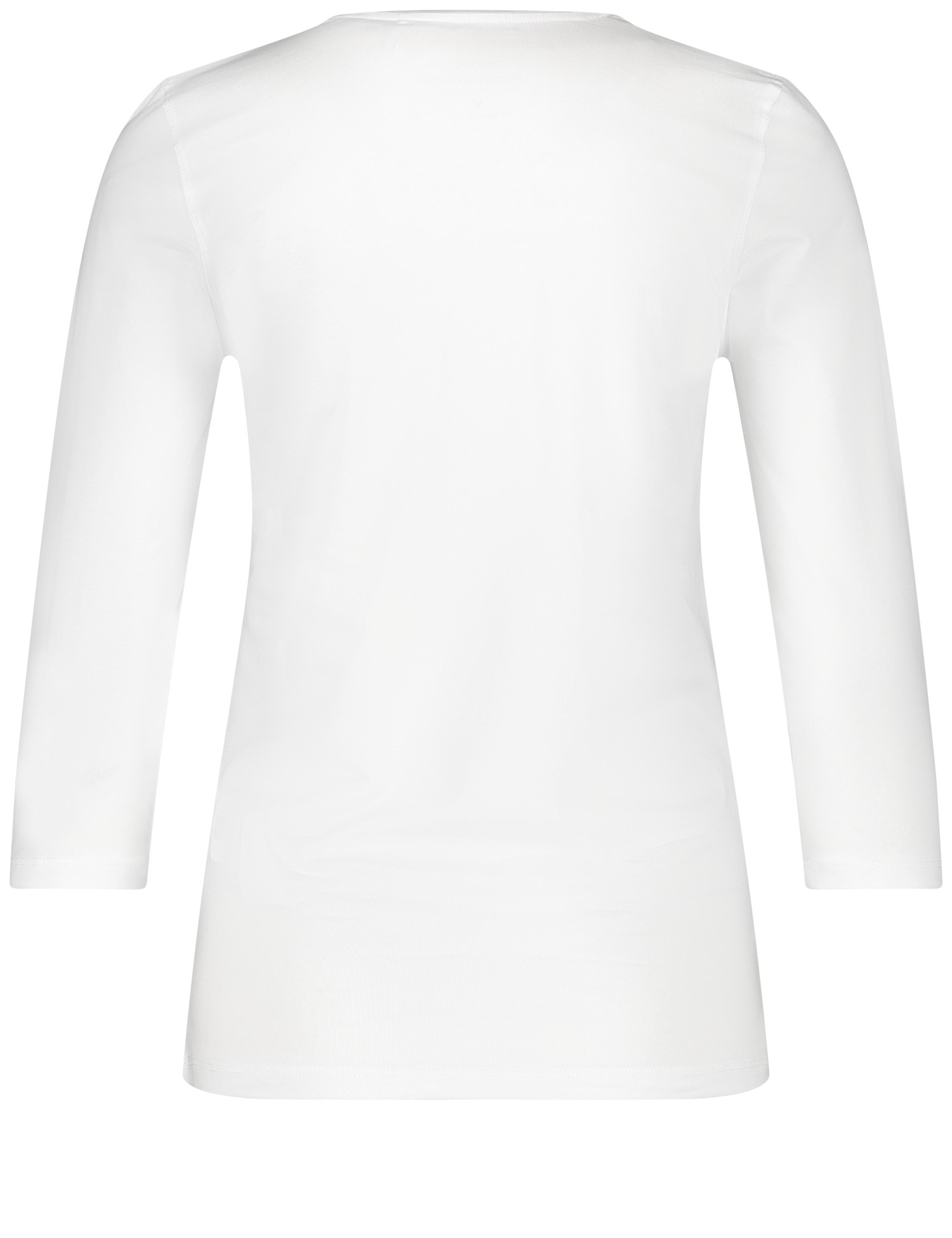 Basic-Shirt aus Baumwolle mit  3/4 Arm