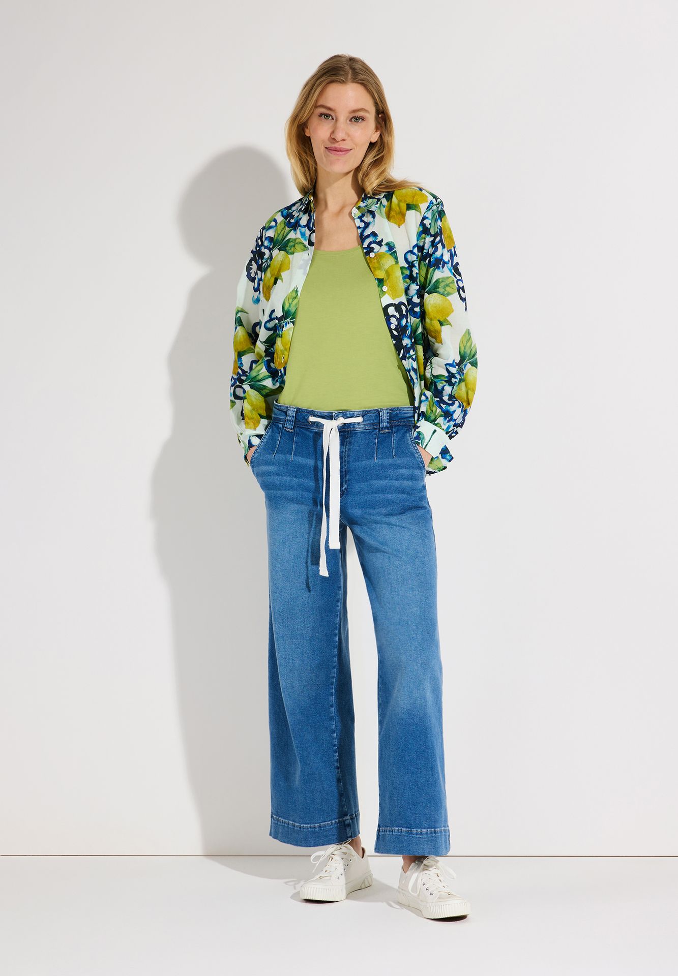 uni Basic-Spaghetti-Top mit vertellbaren Trägern aus Viskose-Jersey