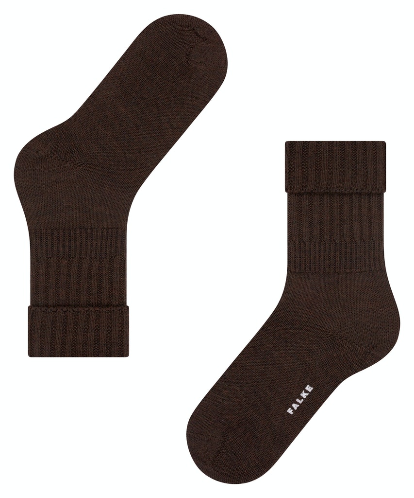 Woll-Socke "Striggings Rib" mit Umschlag
