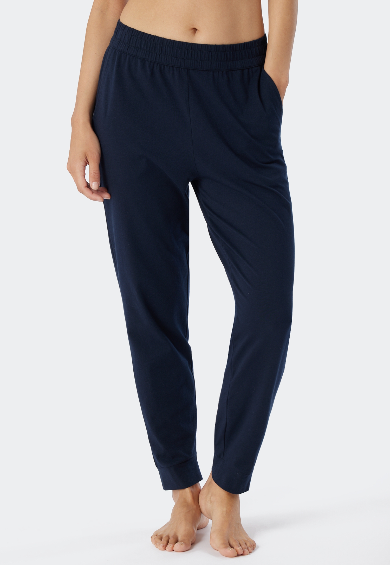 lange Damen-Sleepwear-Hose aus Organic Cotton in Single-Jersey-Qualiltät