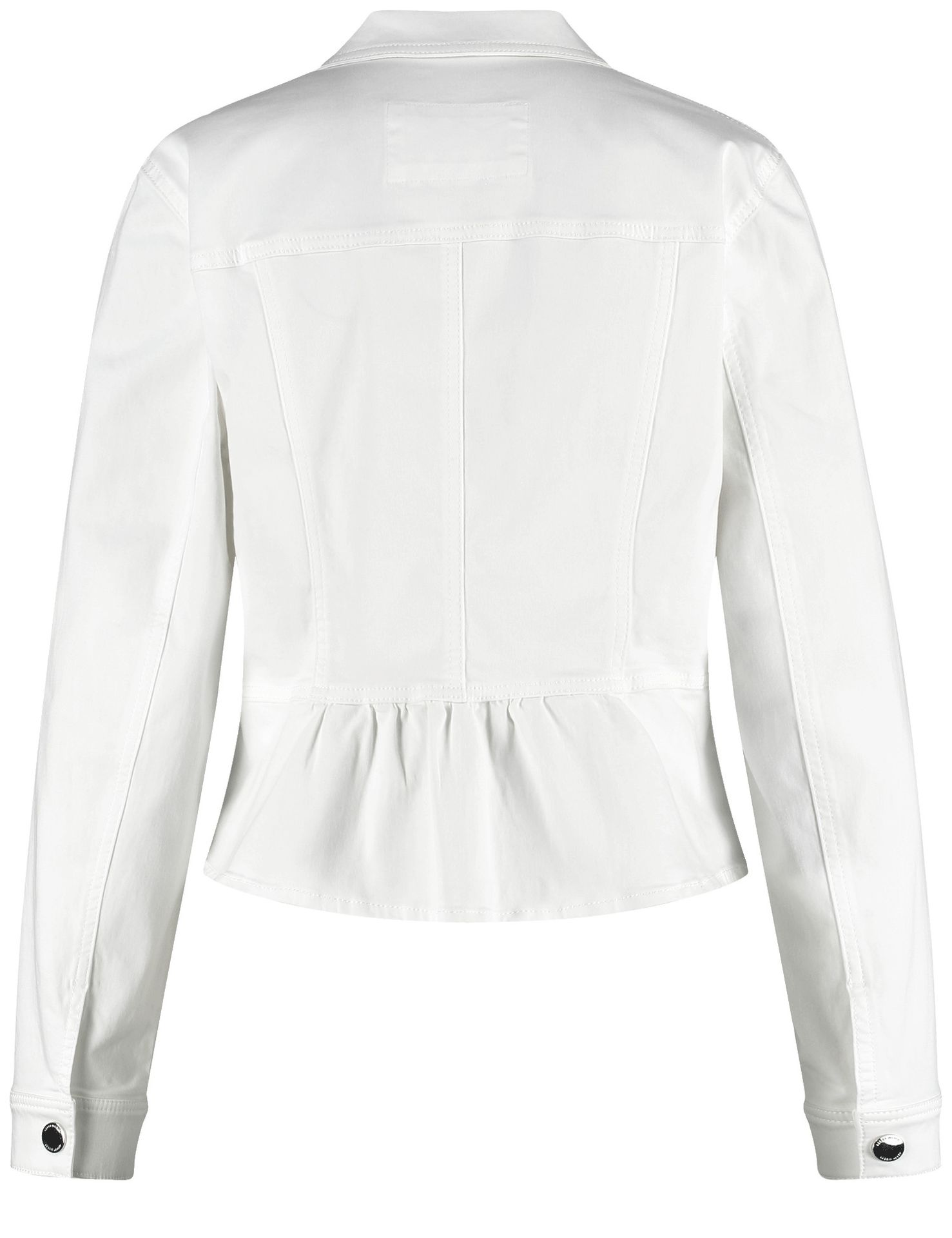 feminine Jeansjacke mit Schößchen
