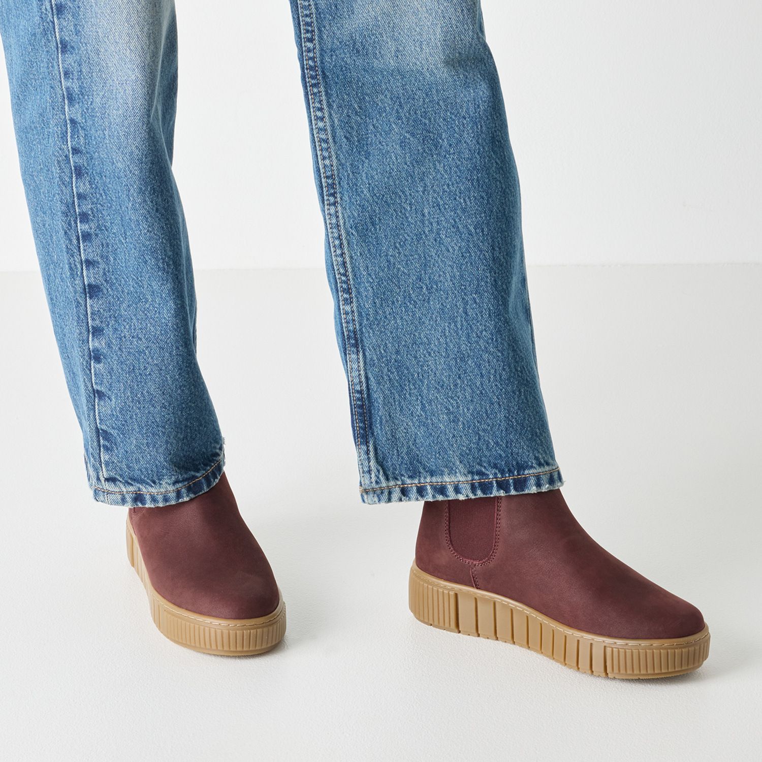 Chelsea-Boots aus Wildleder mit Reißverschluß