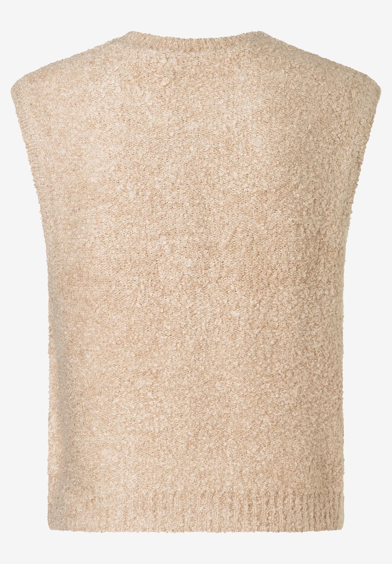 kuscheliger Bouclé-Strick-Pullunder