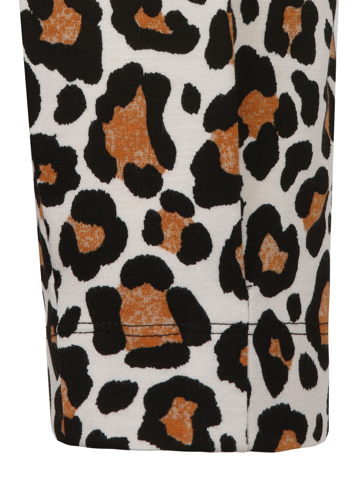 3/4 Arm-Shirt mit Allover-Leo-Print aus Viskose-Mix