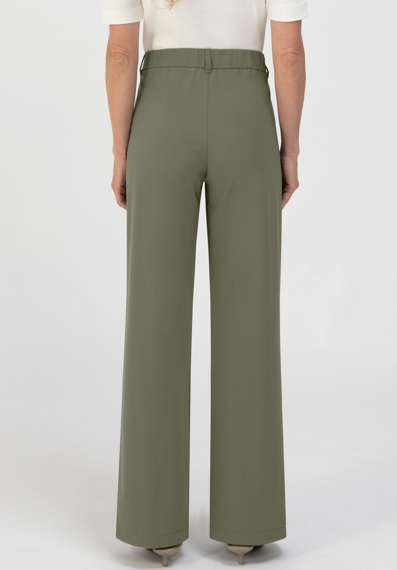 Stretch-Hose "PARIGI" aus Techno-Jersey im Marlene-Style