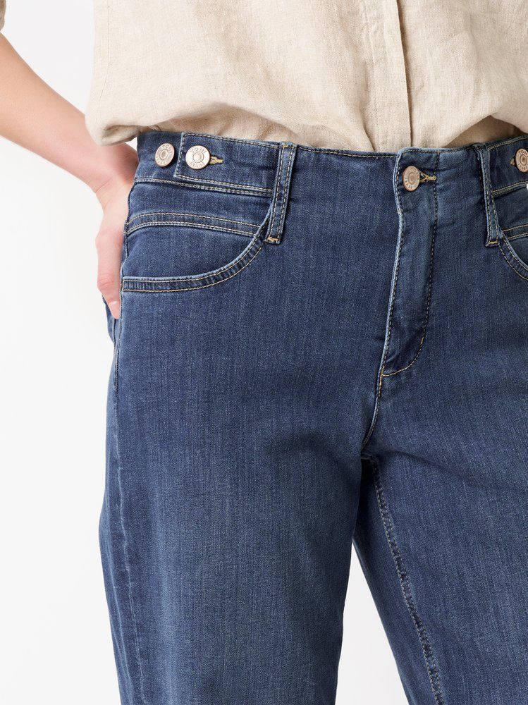 modische Jeans "Liv New Wide" im Boyfriend-Look aus Baumwoll-Elasthan-Mix