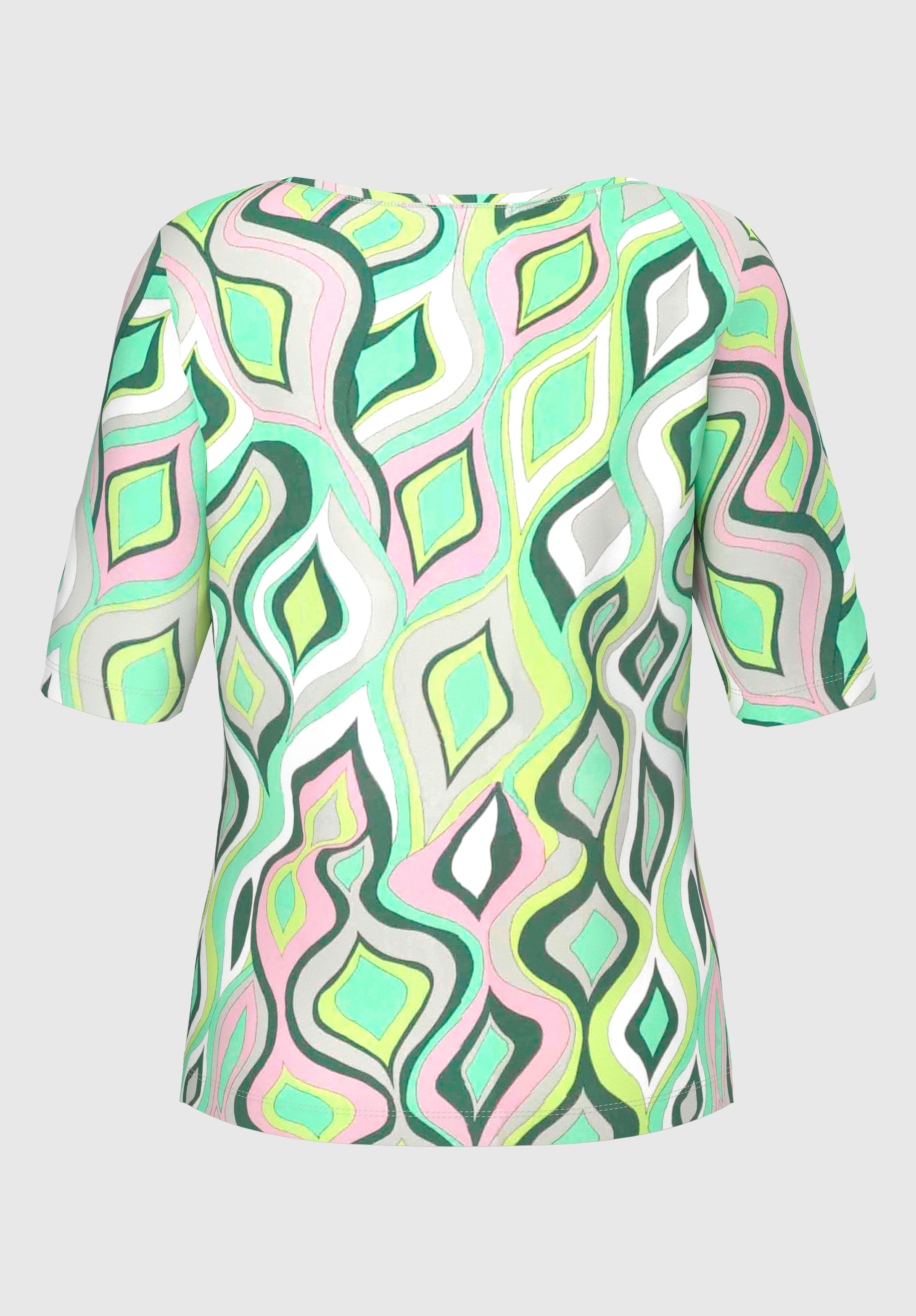 Viscose-Shirt "MALVE"  mit graphischem Print