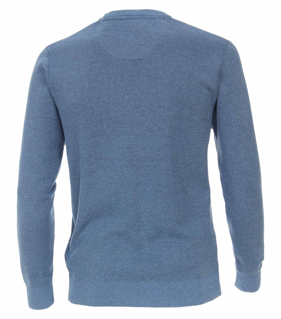 Rundhals Pullover mit Struktur
