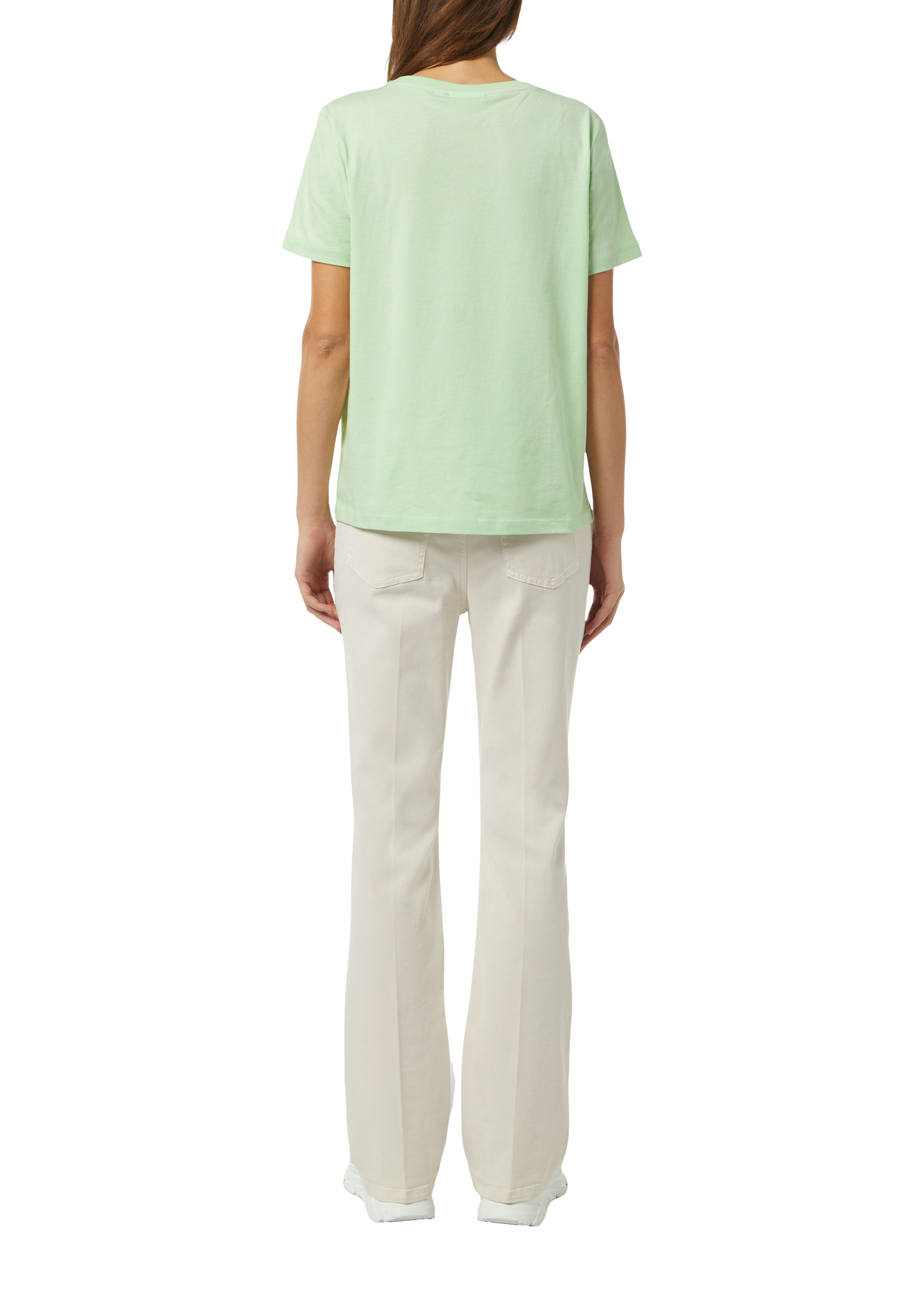 Basic-T-Shirt mit dezentem Logo-Print