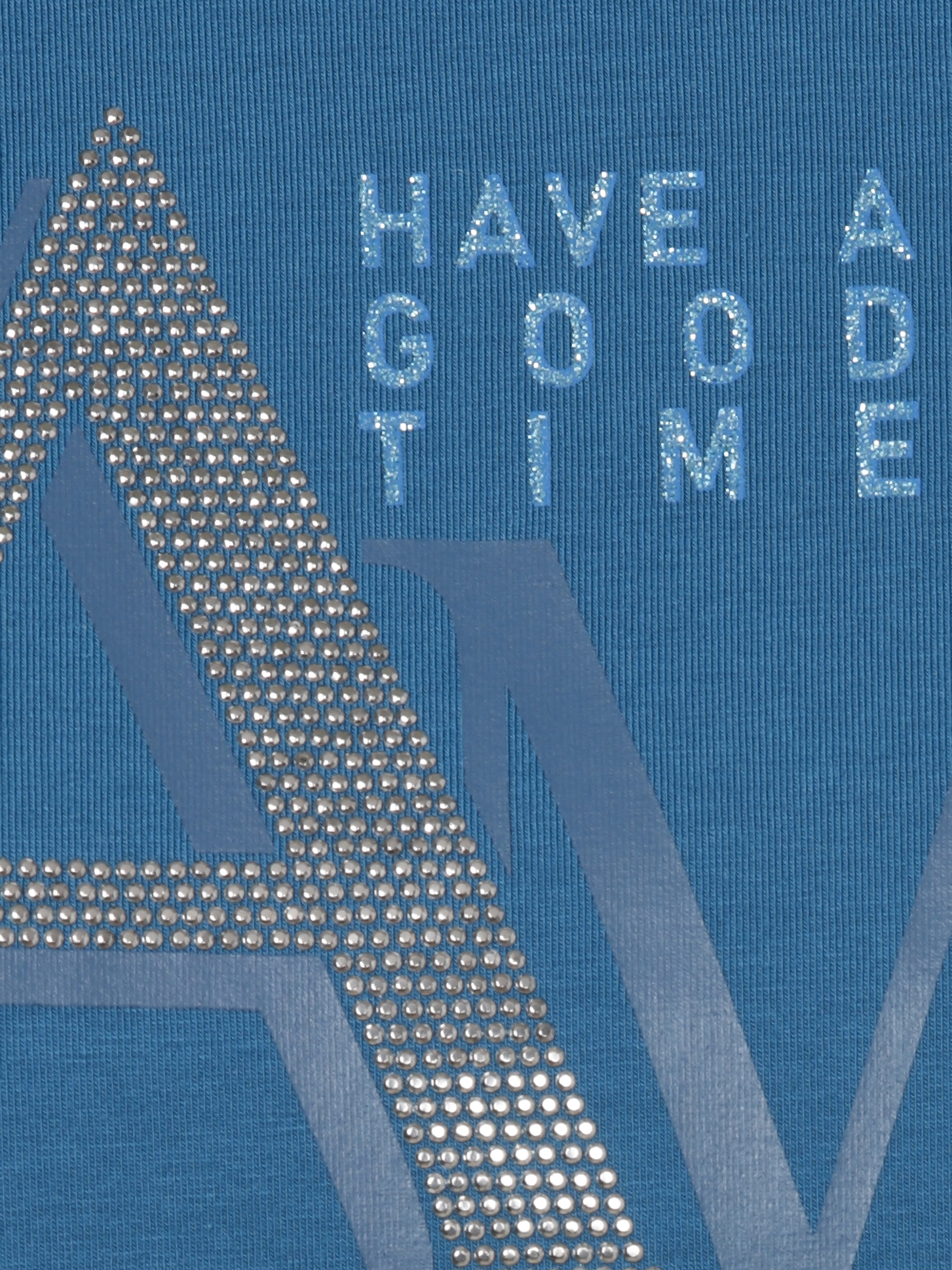 Shirt aus Baumwoll-Modal mit Wording-Motiv
