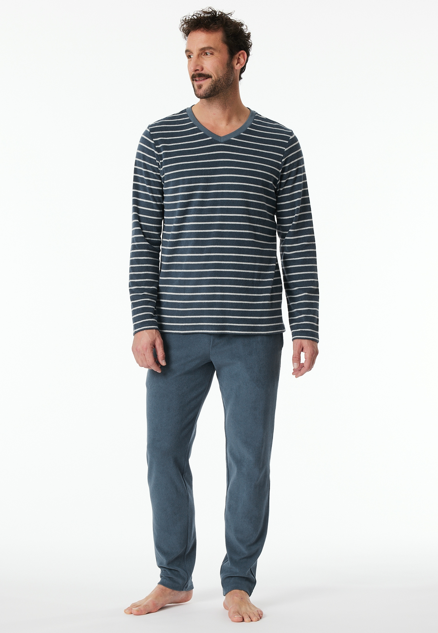 warmer Frottee-Herren-Schlafanzug