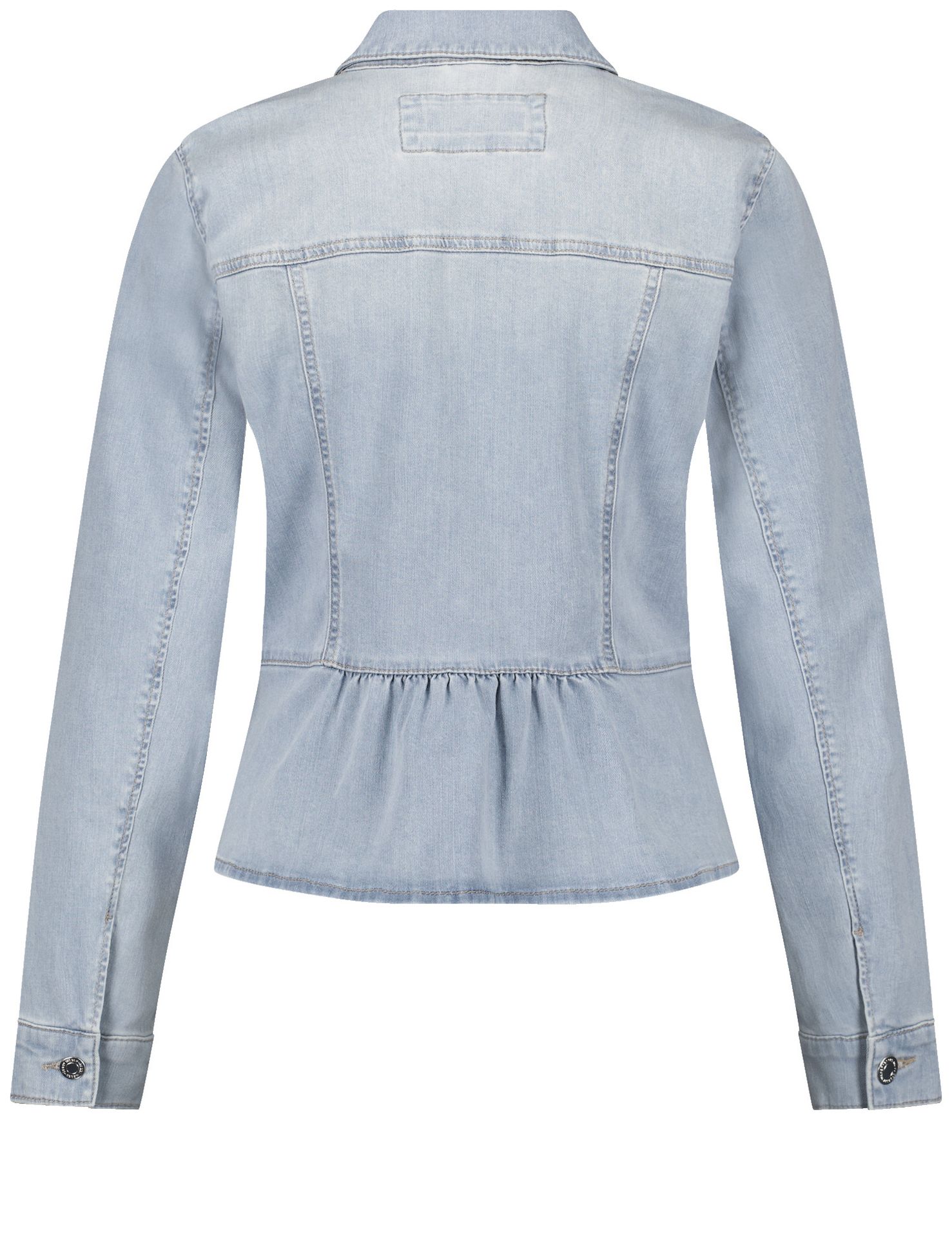 Modische Jeansjacke mit angesetztem Schößchen