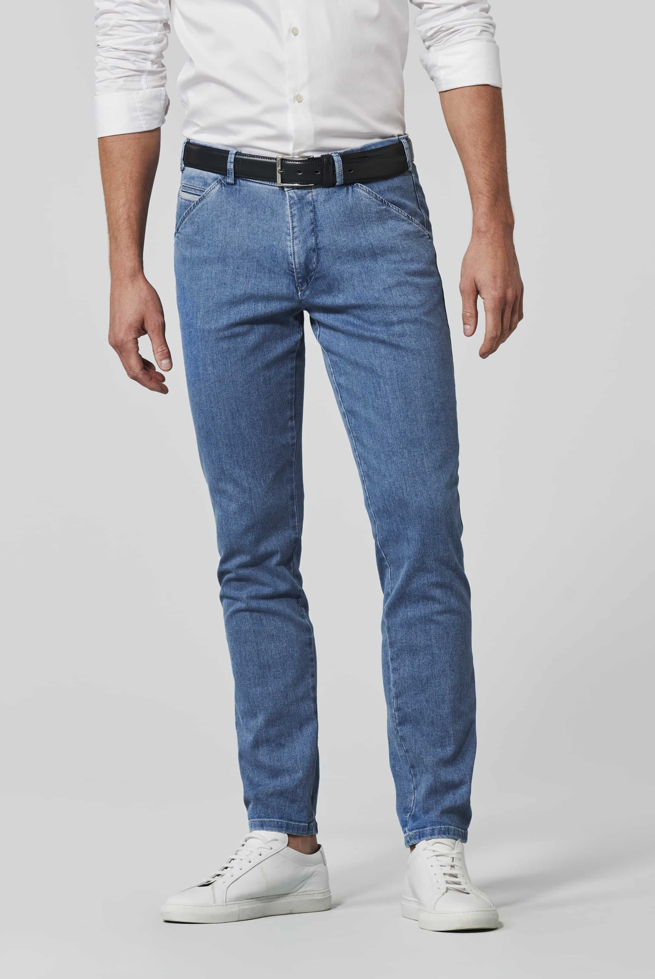 Chicago Two-Tone Denim, super-stretch light-grey