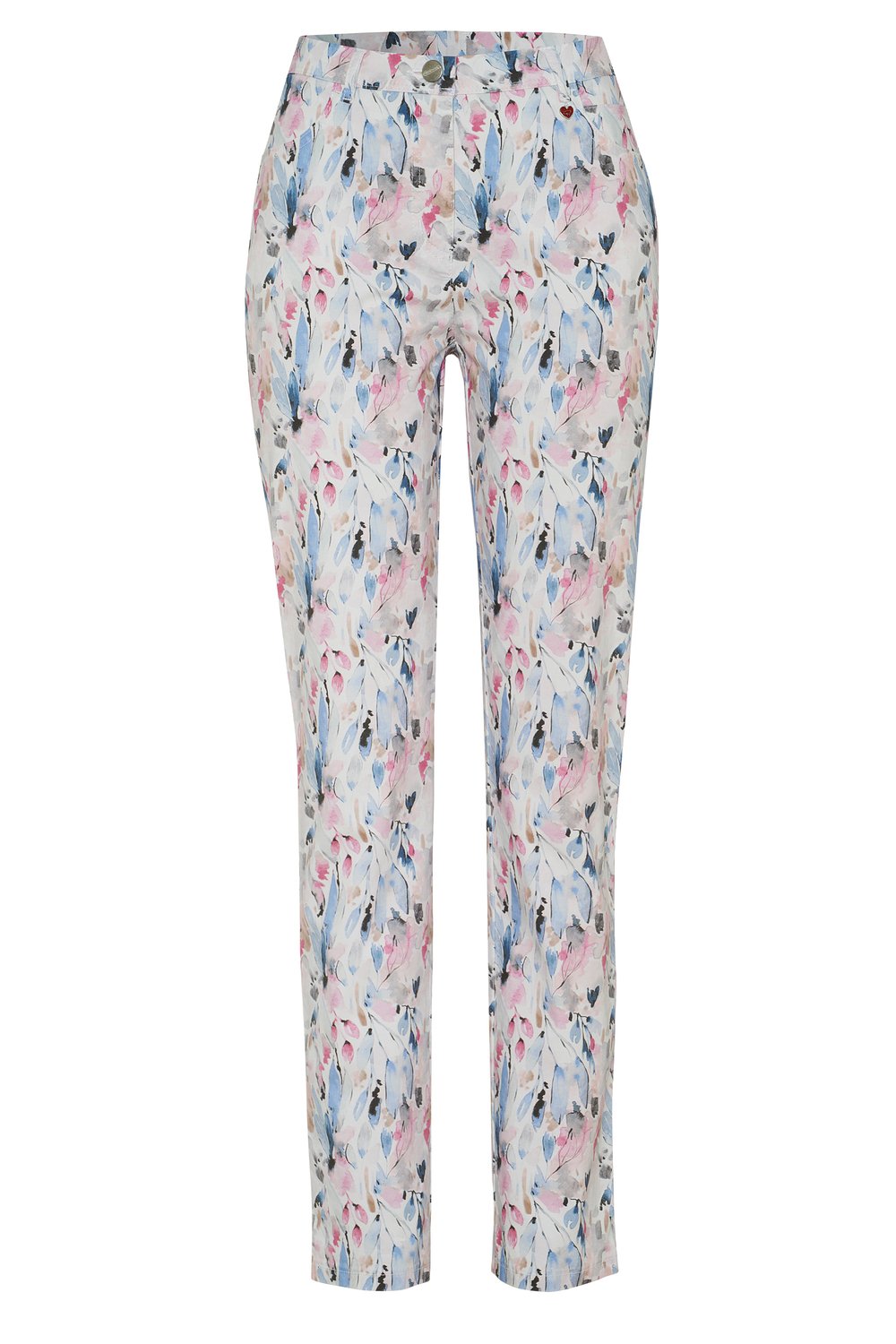 gemusterte Damen-Slim-Fit-Hose "Meine beste Freundin"