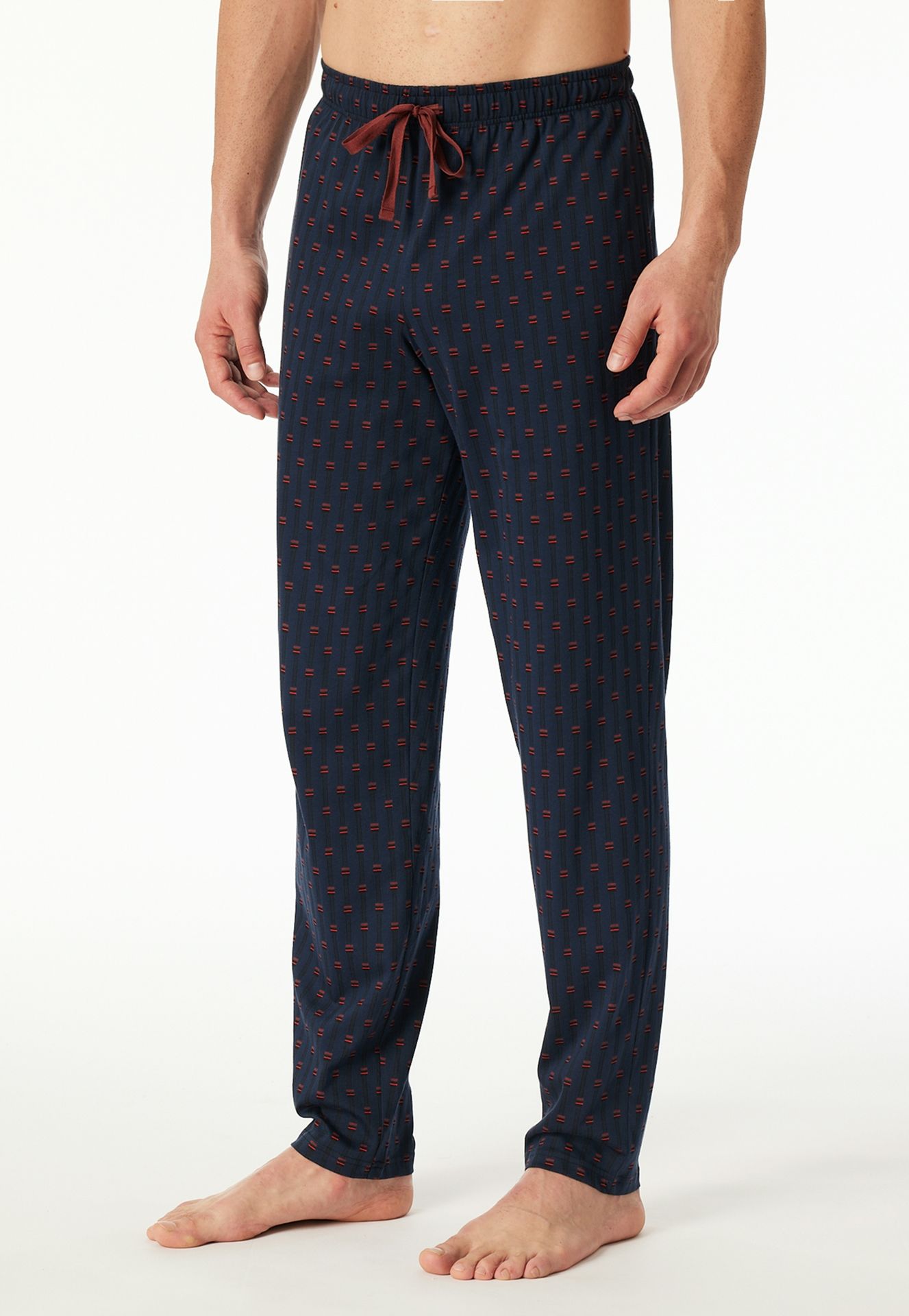gestreifte Nightwear-Hose lang