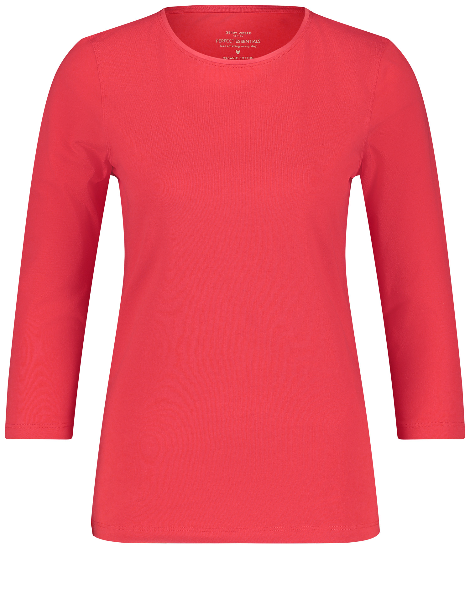 Basic-Shirt aus Baumwolle mit  3/4 Arm