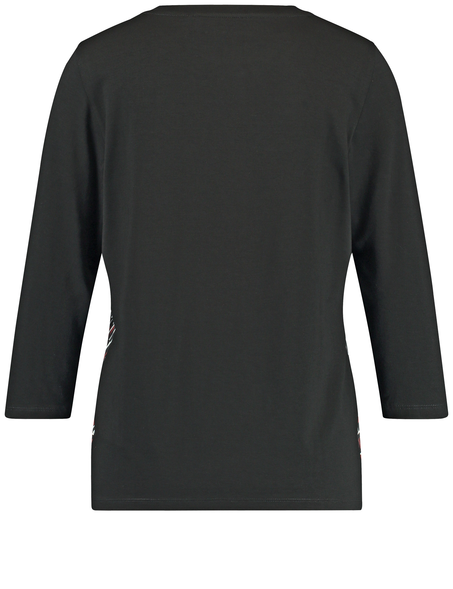 Blusen-Shirt mit graphischem Print auf der gewebtem Front