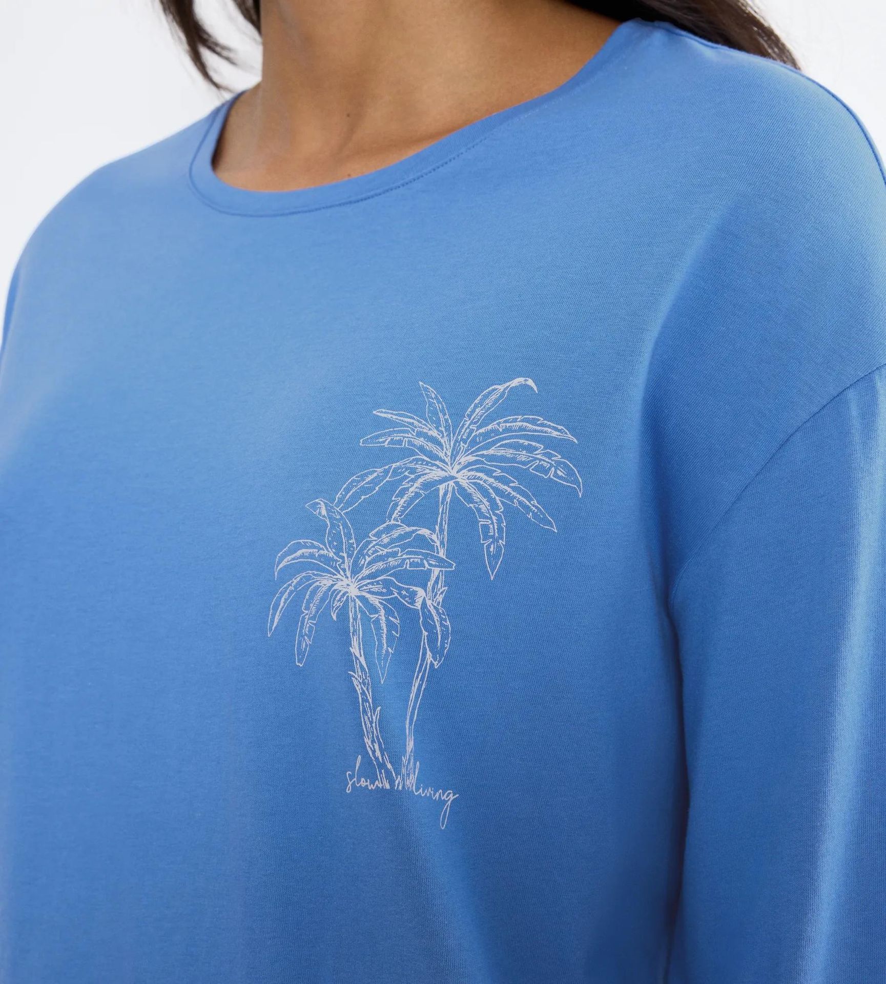 uni Sleepwear-Shirt "Mix & Match Top 7/8 X" aus reinem Baumwoll-Jersey