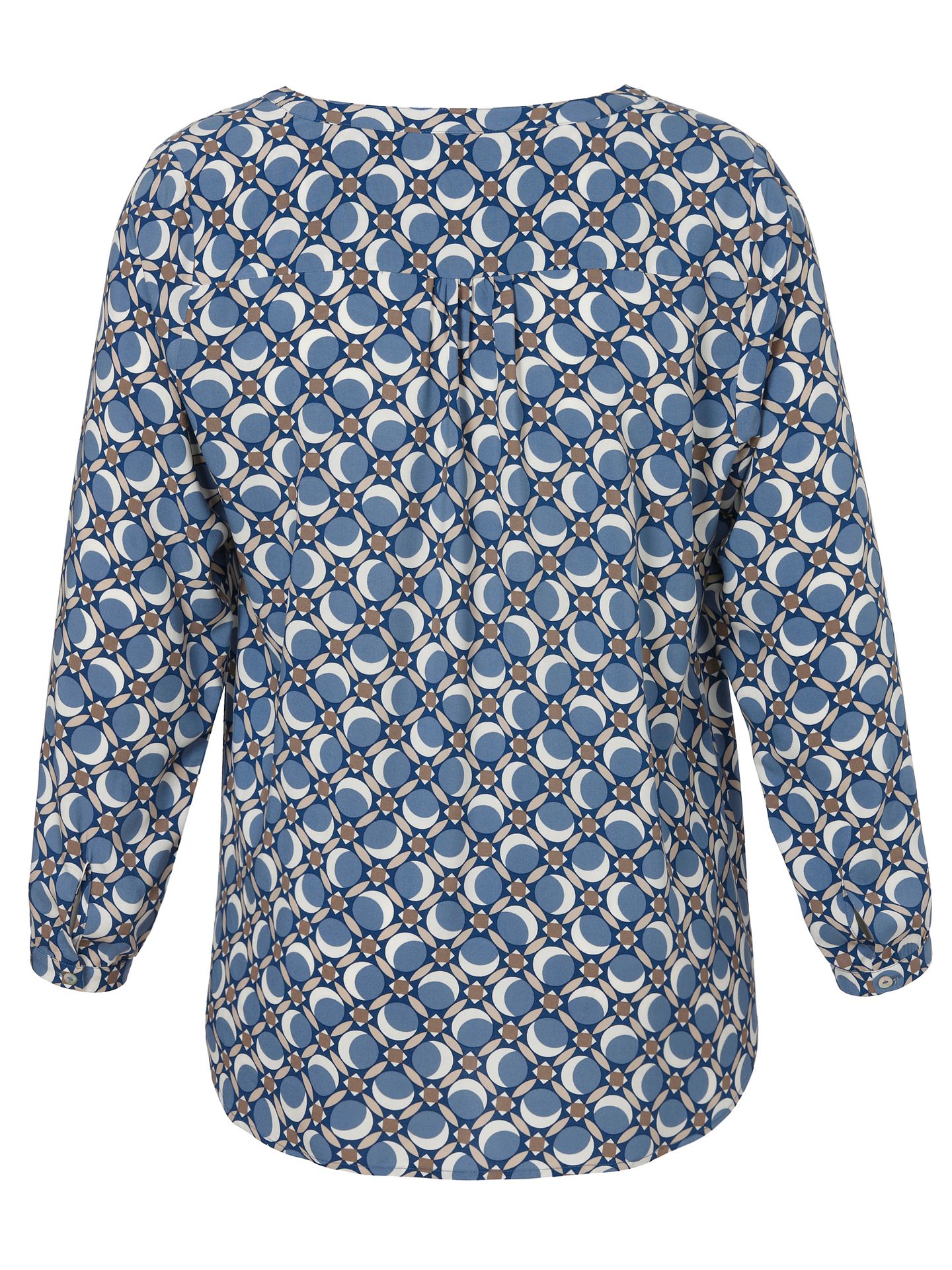 Bluse V-Ausschnitt 1/1 Arm Druck