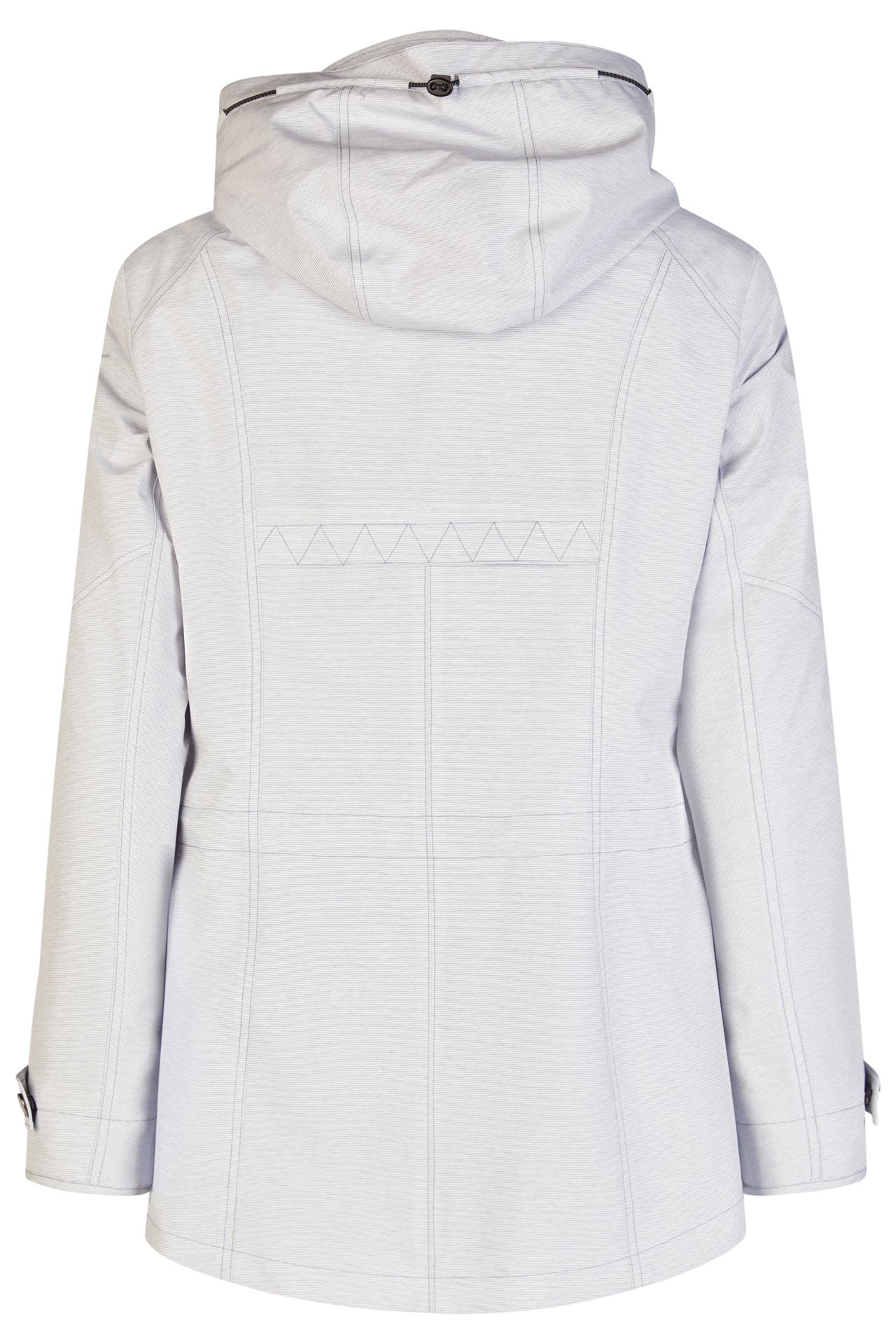 dezent gestreifte Funktionsjacke mit Kapuze