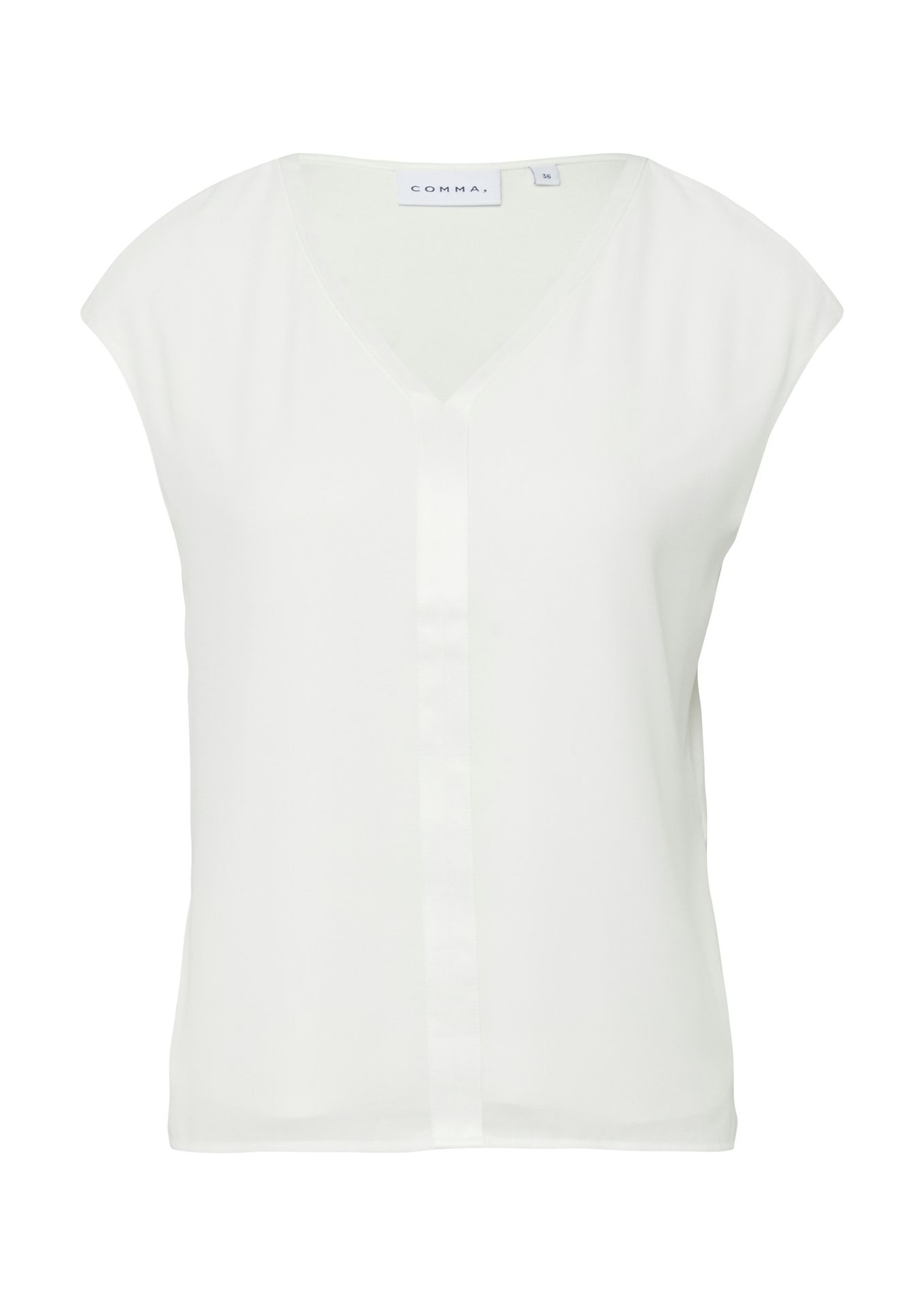 elegantes Blusen-Top mit Satinkante aus Viskose