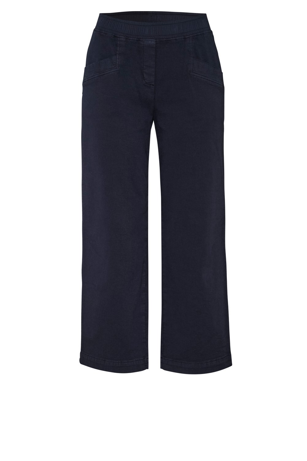 verkürzte Baumwoll-Hose mit modisch weitem Bein "Sue Wide 3/4"