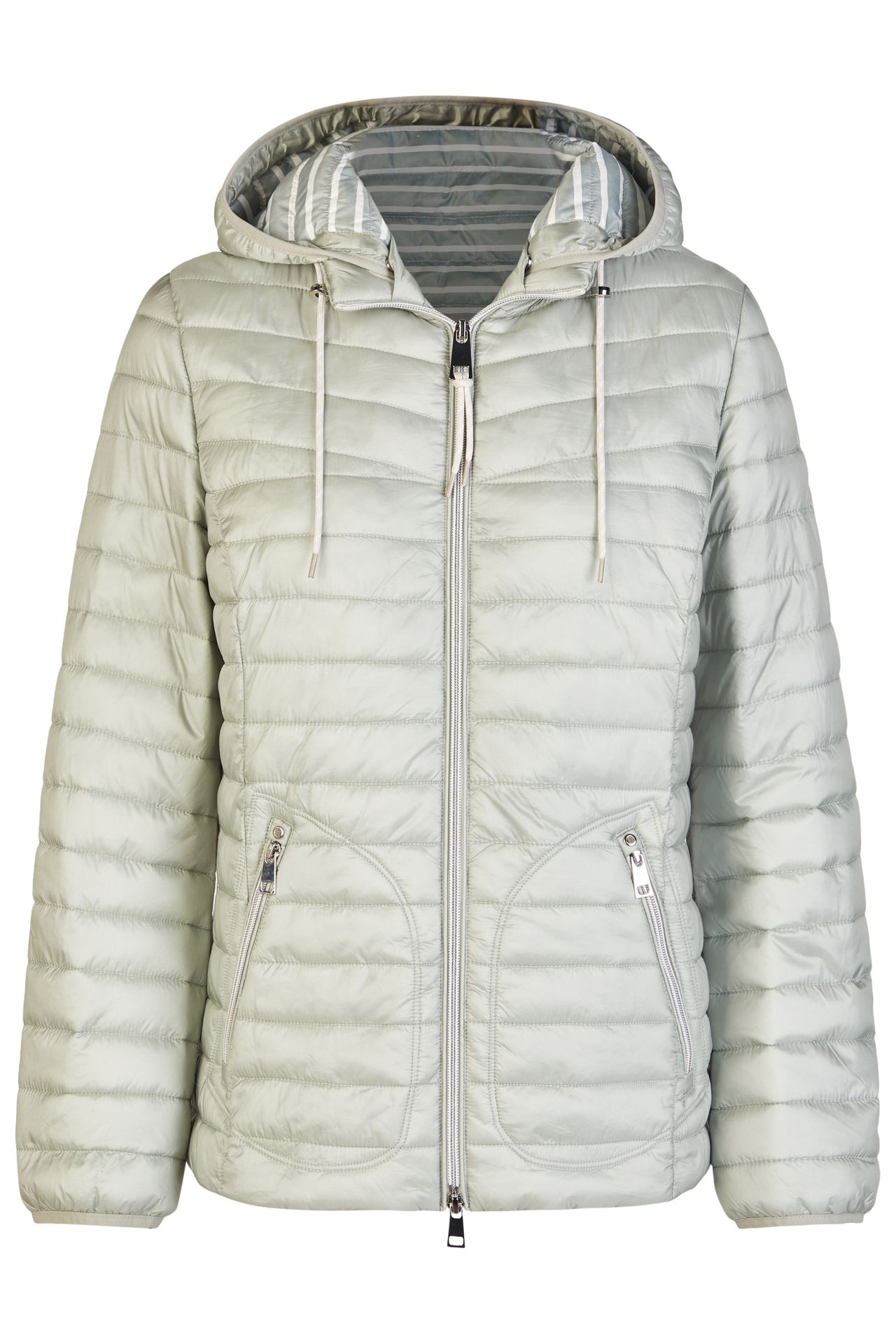 modische Stepp-Jacke mit Kapuze