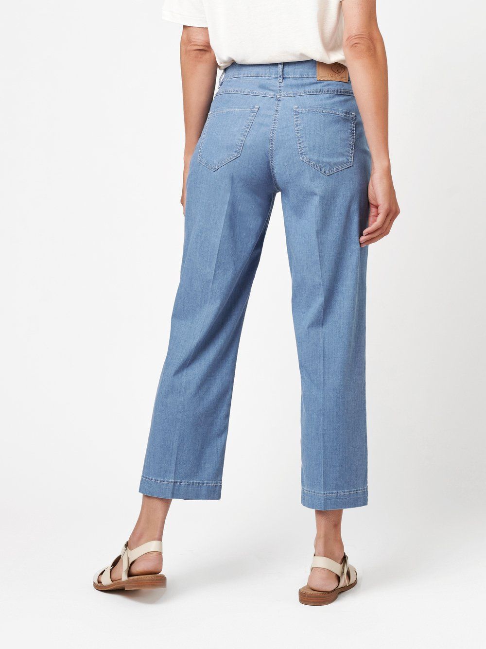 verkürzte Damenjeans "Liv Culotte" aus leichtem Summer-Denim