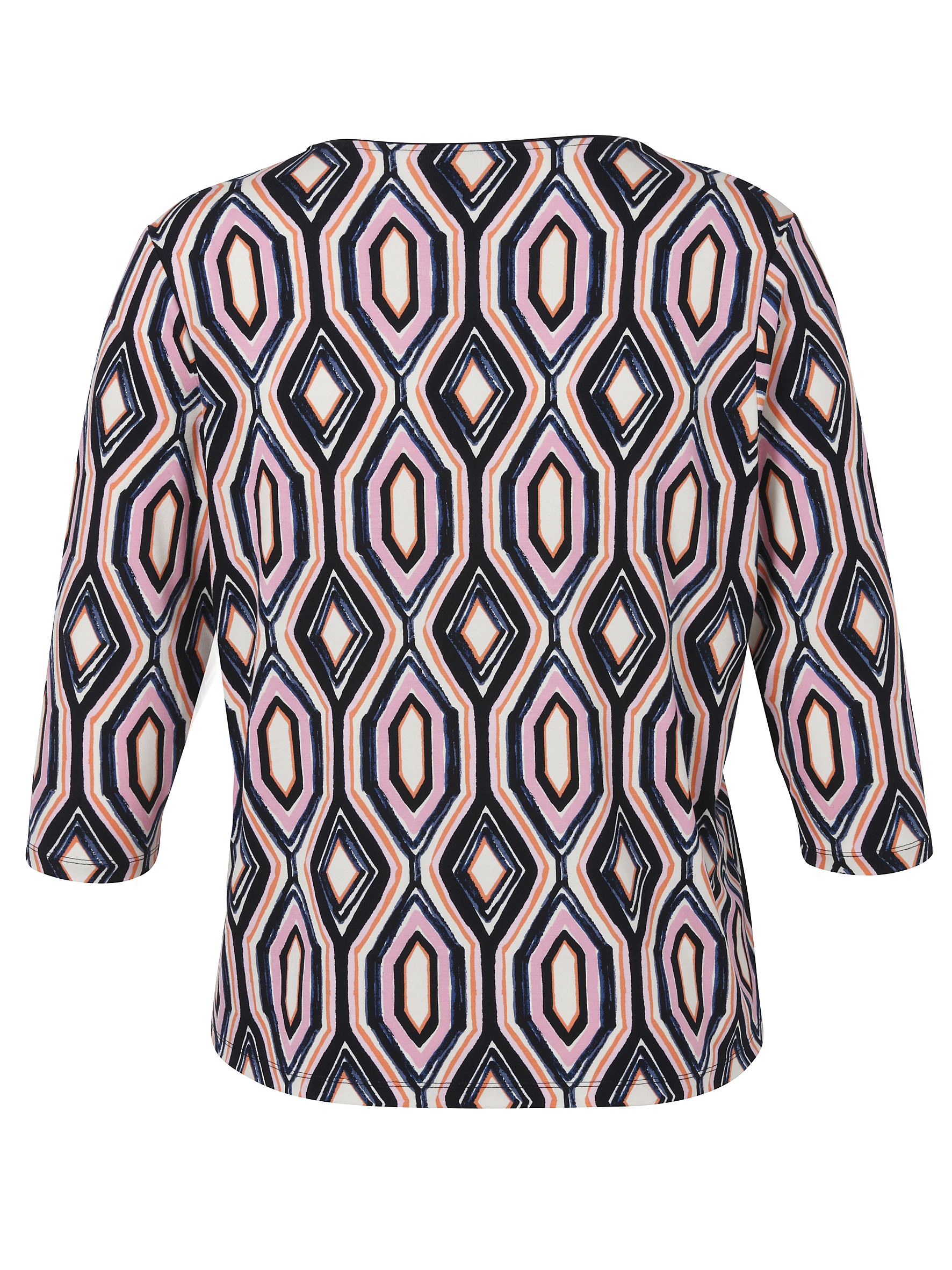 Allover-Print-Shirt aus Viskose-Mix