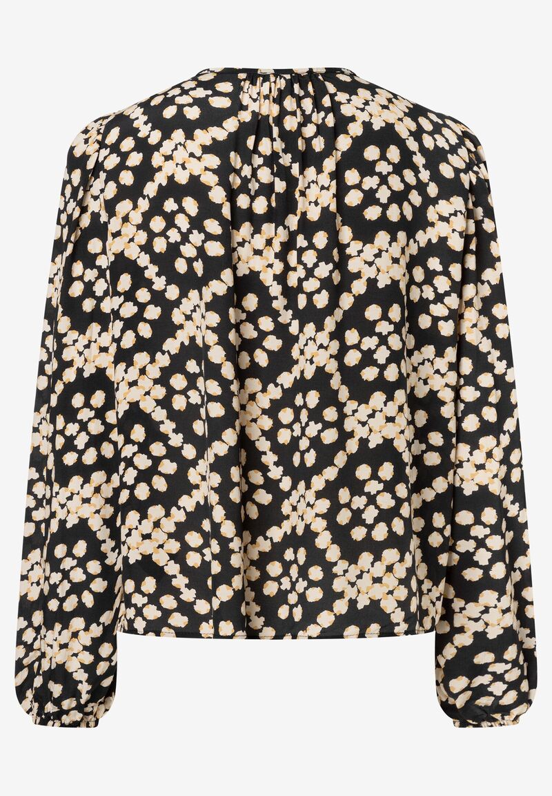 fließende Tunika-Bluse  mit Allover-Print
