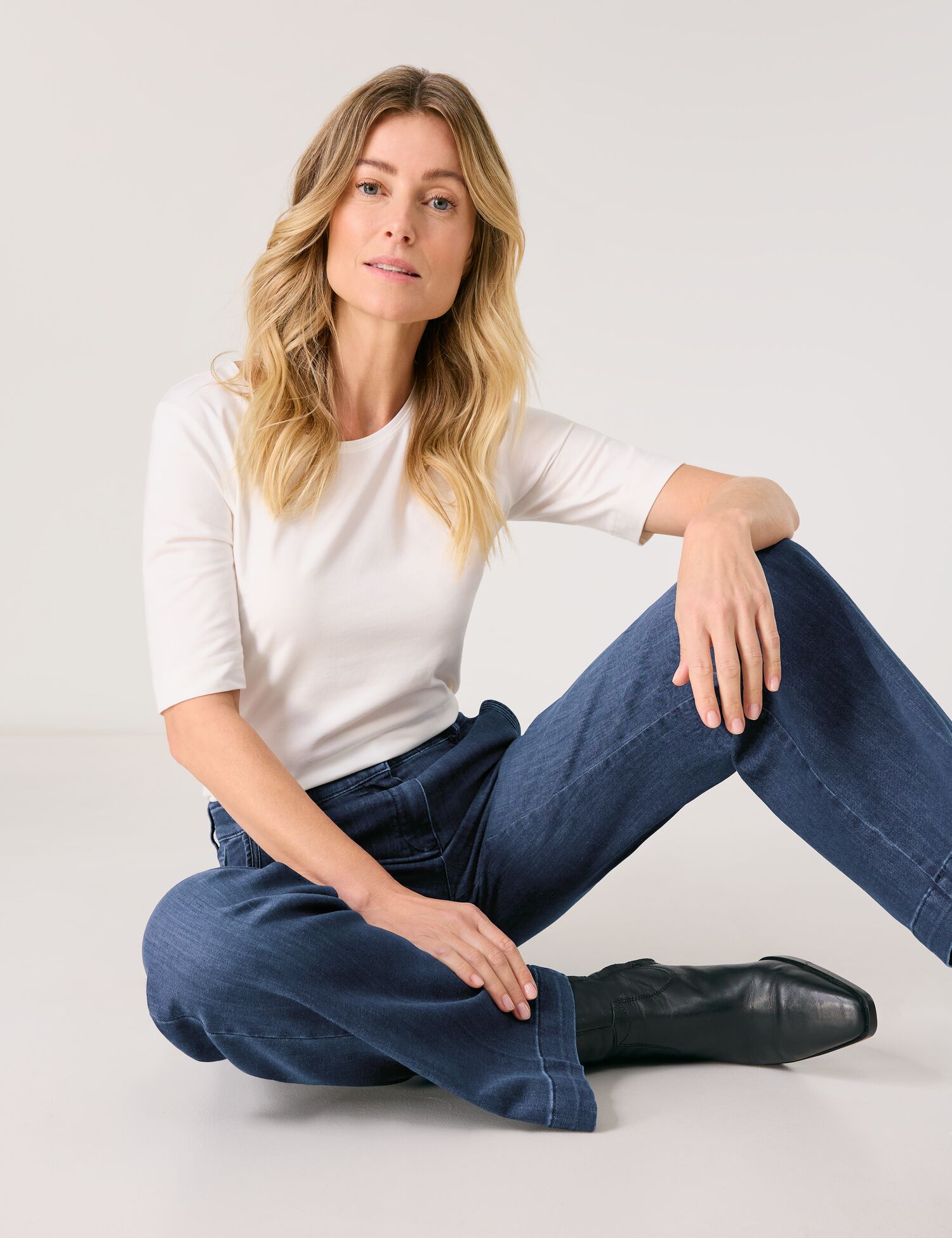 Jeans Wide Leg mit Stretchkomfort